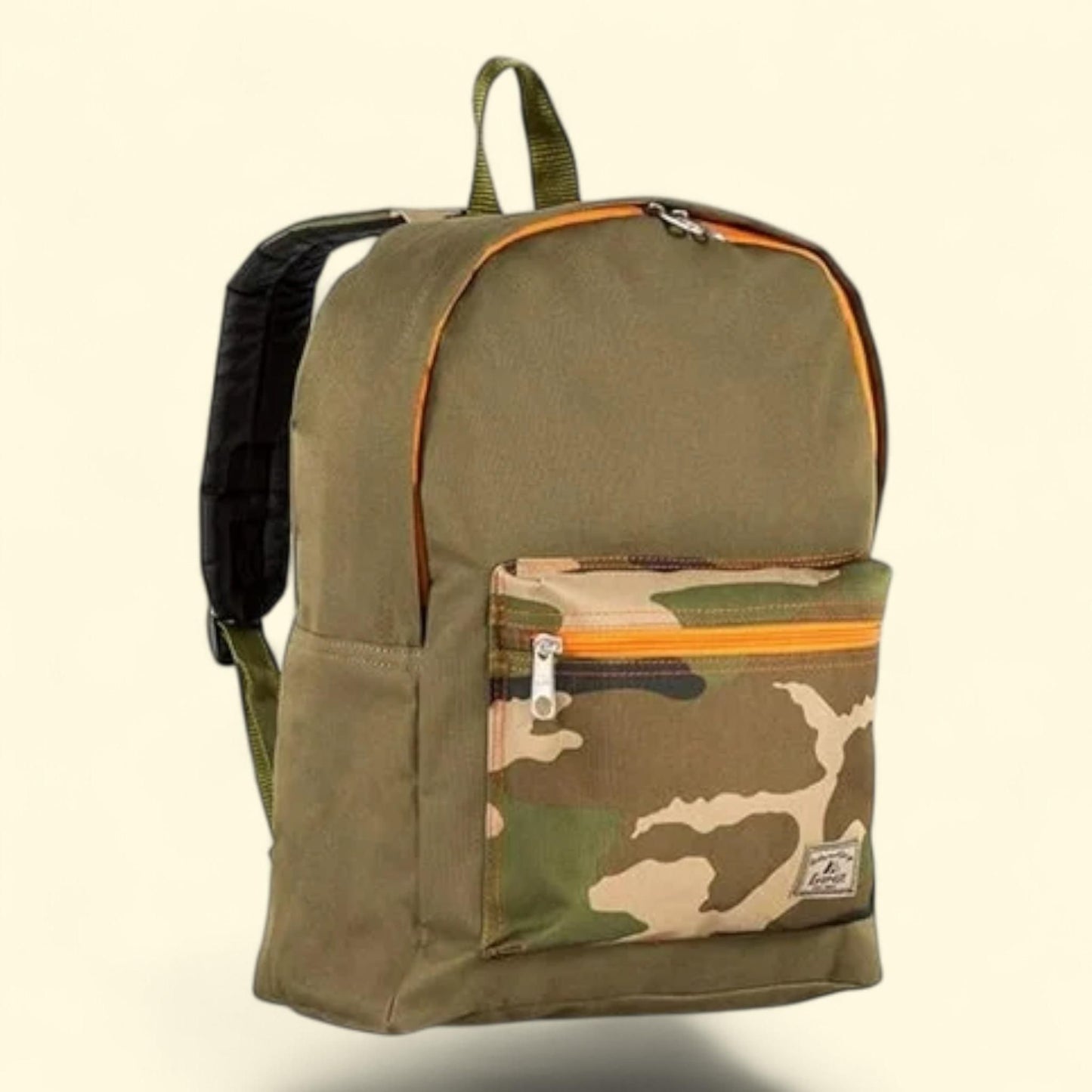 Everest Basic Color Block Backpack, 15"