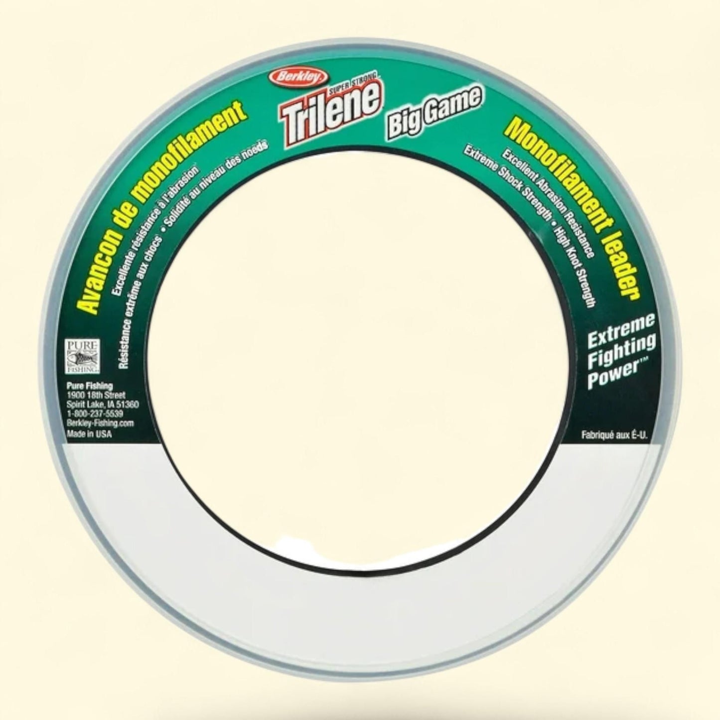 Berkley Trilene Big Game Mono Leaders Fishing Line, 60 lb, 55 yd