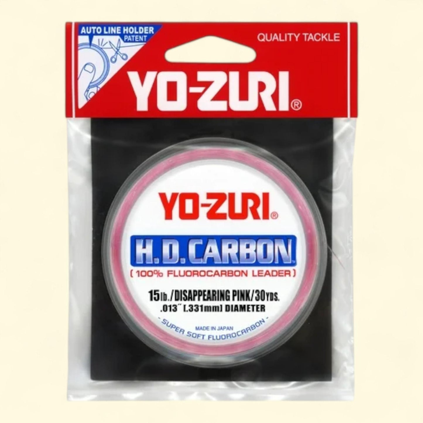 Yo-Zuri H.D. Carbon Fluorocarbon Leader, Disappearing Pink, 30 yd.