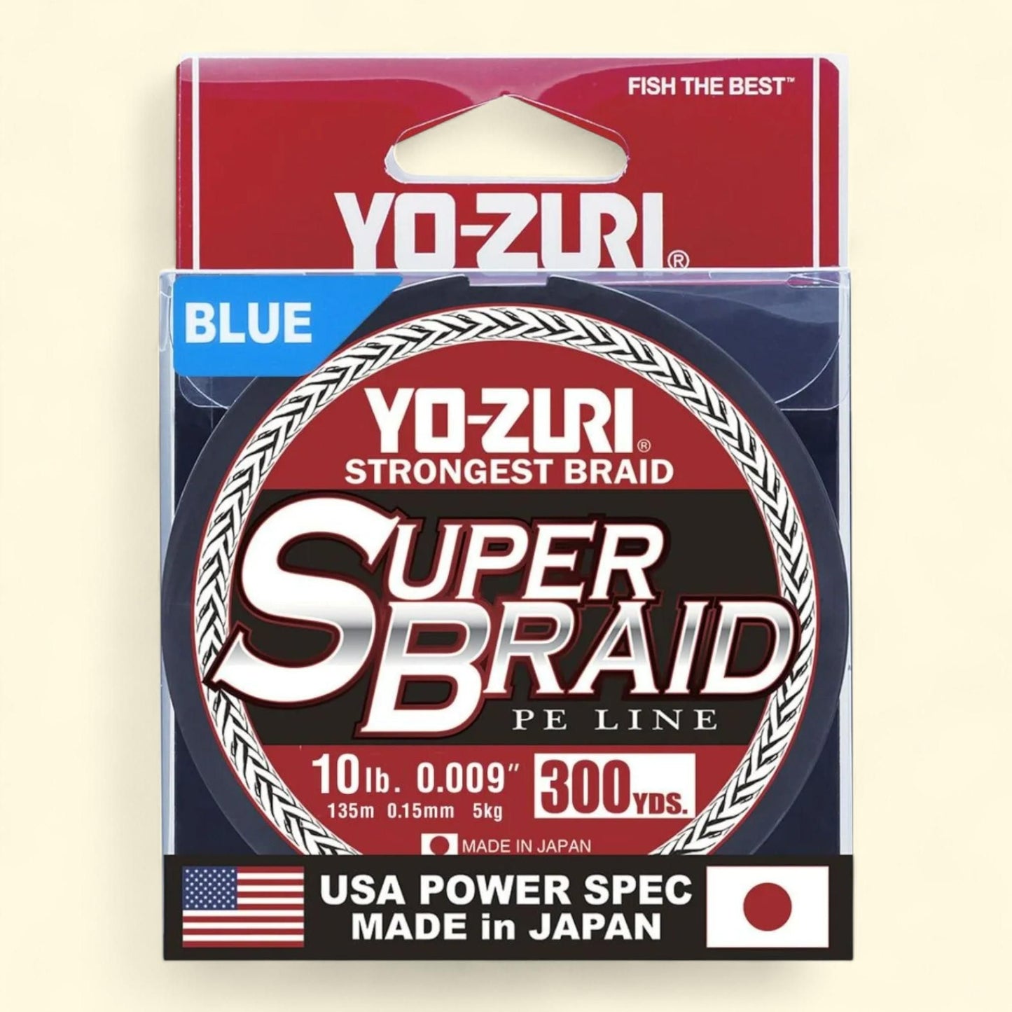 Yo-Zuri Super Braid, 300 yard Spool, Blue, 10 Pound Line