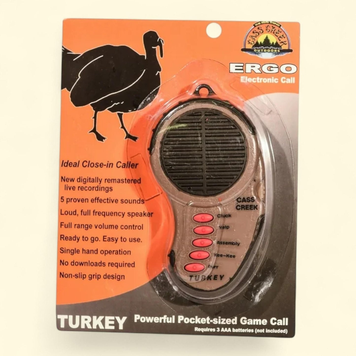 Cass Creek Electronic Ergo Turkey Call — authentic US product shipped worldwide by Treatspree