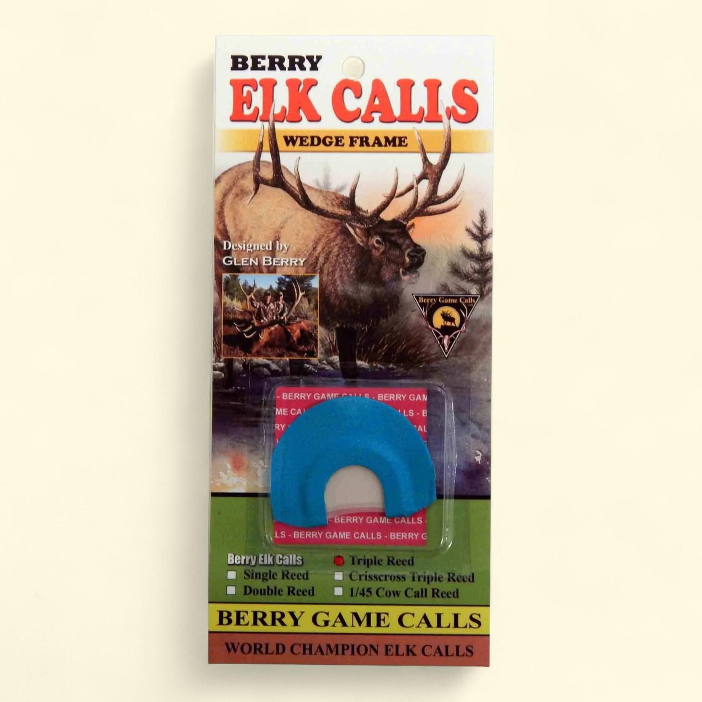 Berry Game Calls Wedge Frame Elk Calls, Triple Reed