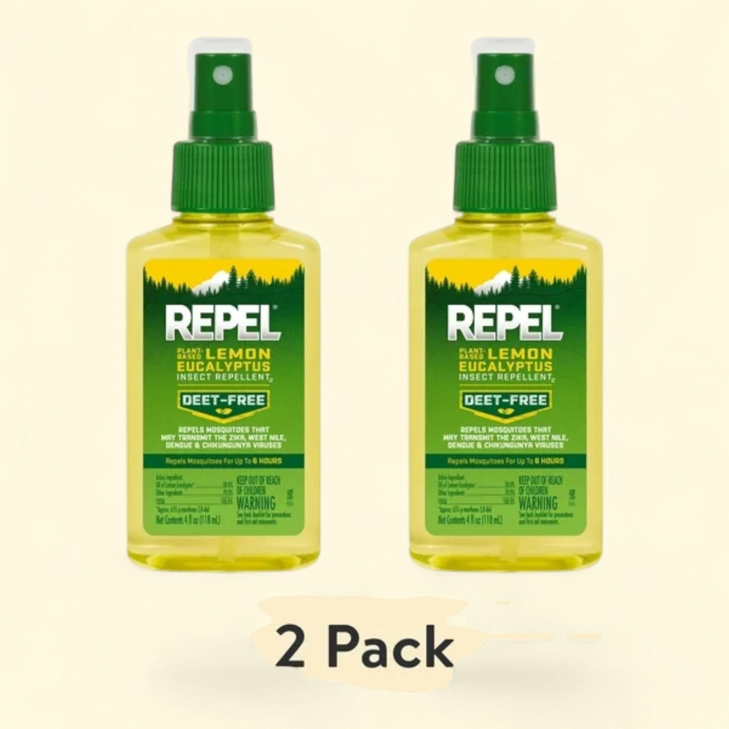 Repel Lemon Eucalyptus Insect Repellent, 4 Ounces