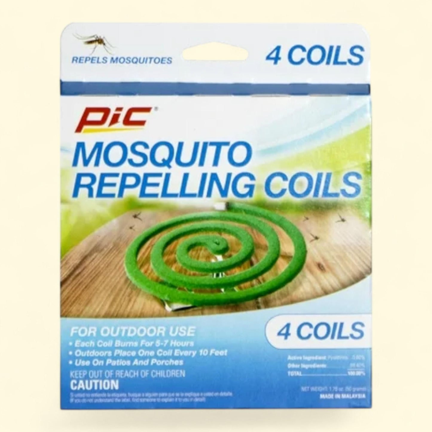 Pic Mosquito Repellent Coils, 4 Pc