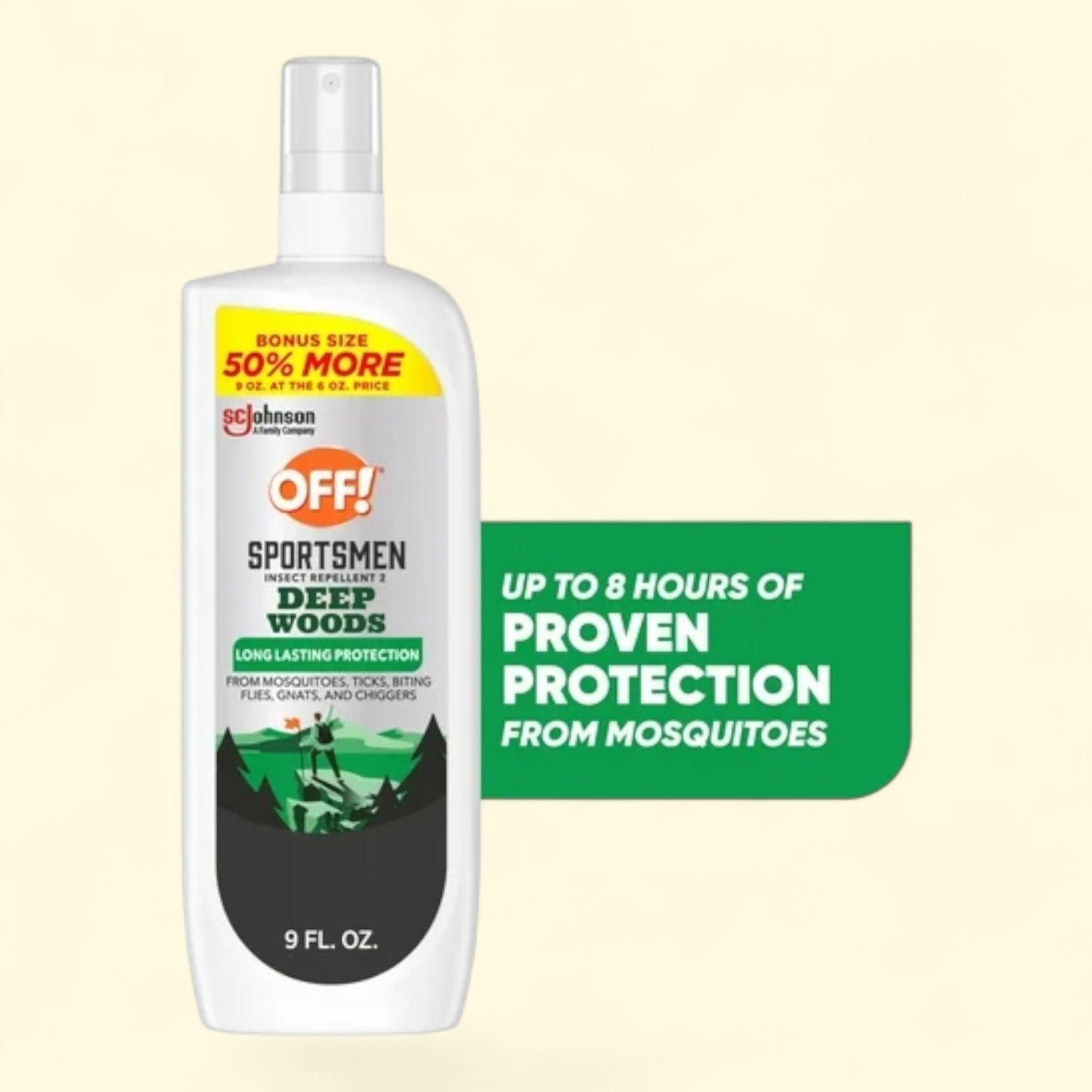 OFF! Deep Woods Sportsmen Insect Repellent II, 9 oz