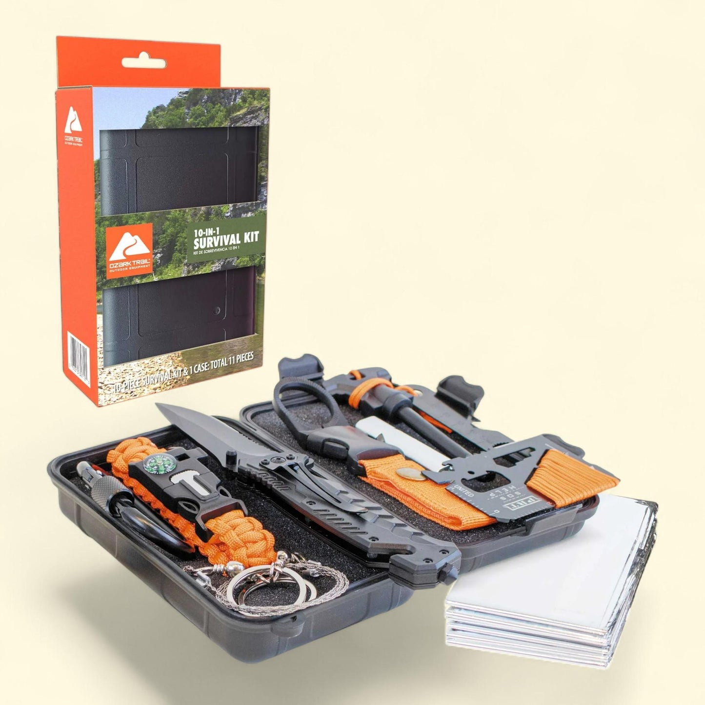 Ozark Trail Outdoor Survival Knife Set, 10 Piece