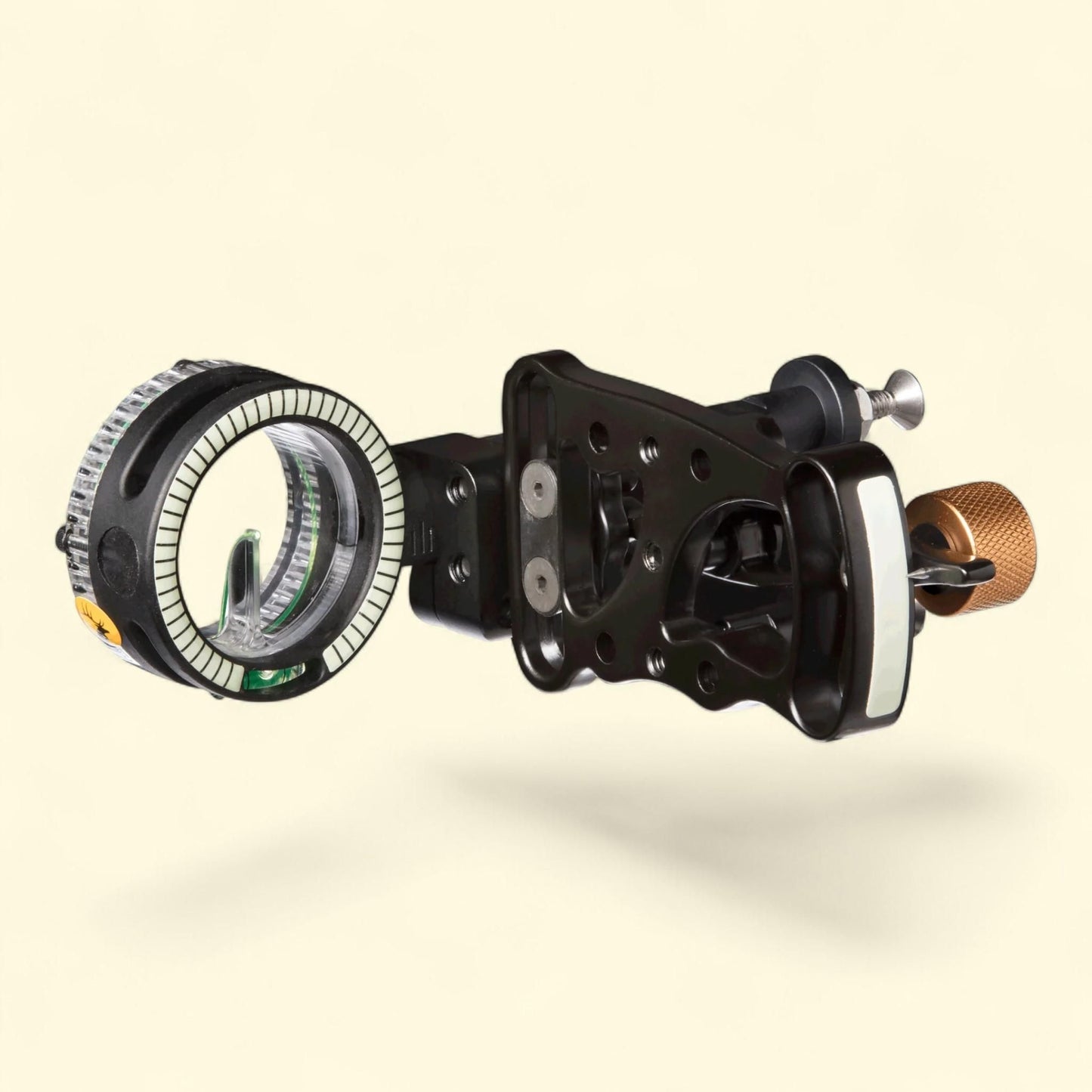 Trophy Ridge Drive Slider Sight, Adjustable Indicator Pin, Nylon Bushings, Precision Installed Bubble Level, Ultra-bright Vertical Fiber Optic Pin