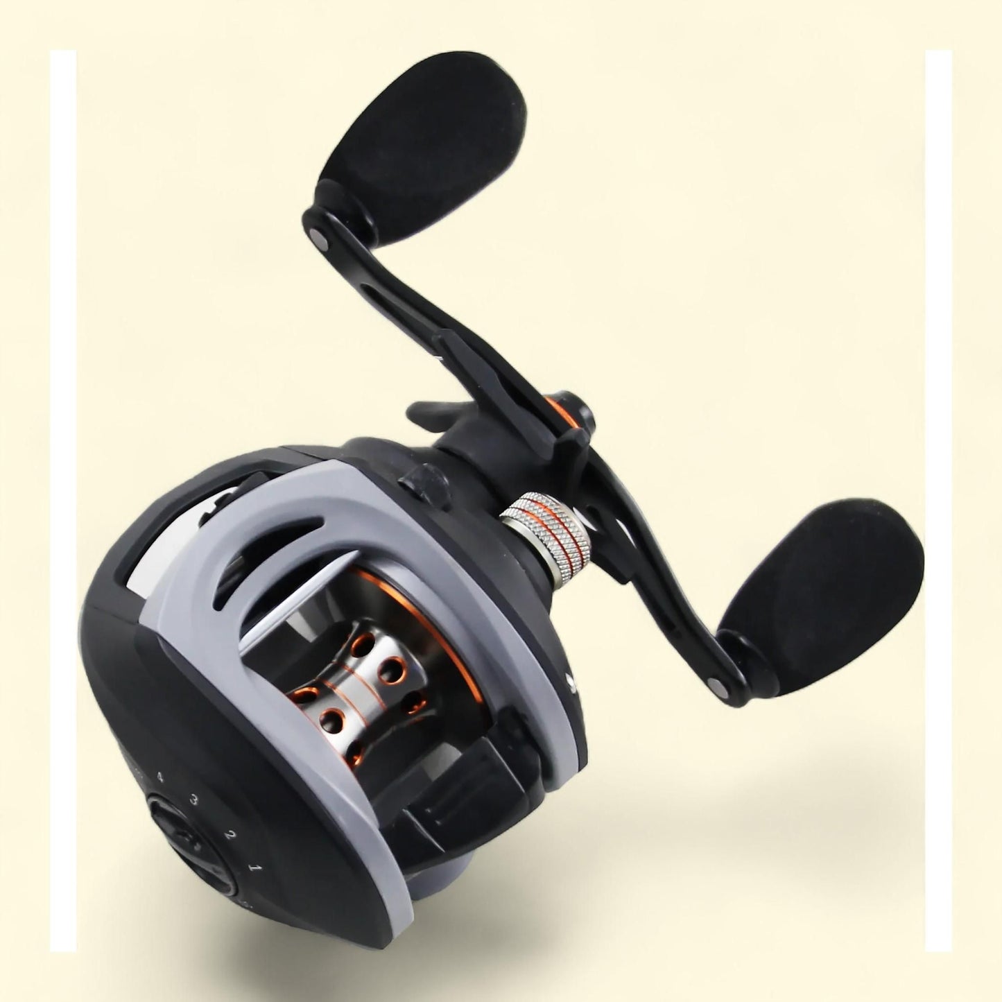 Ozark Trail OTX Baitcast Reel, Black with Gray
