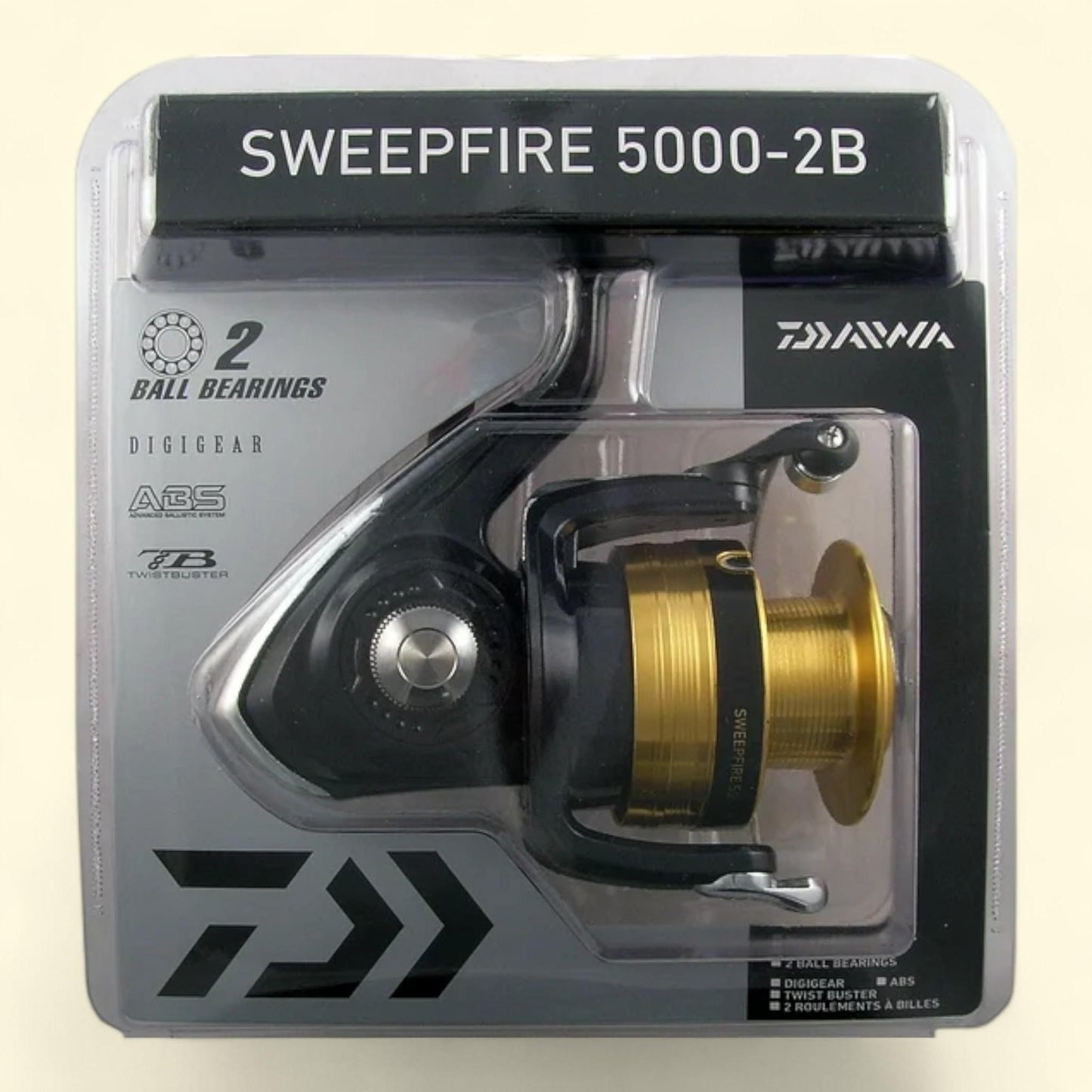 Daiwa Sweepfire 5000-2B-CP Spinning Reel, Size 5000