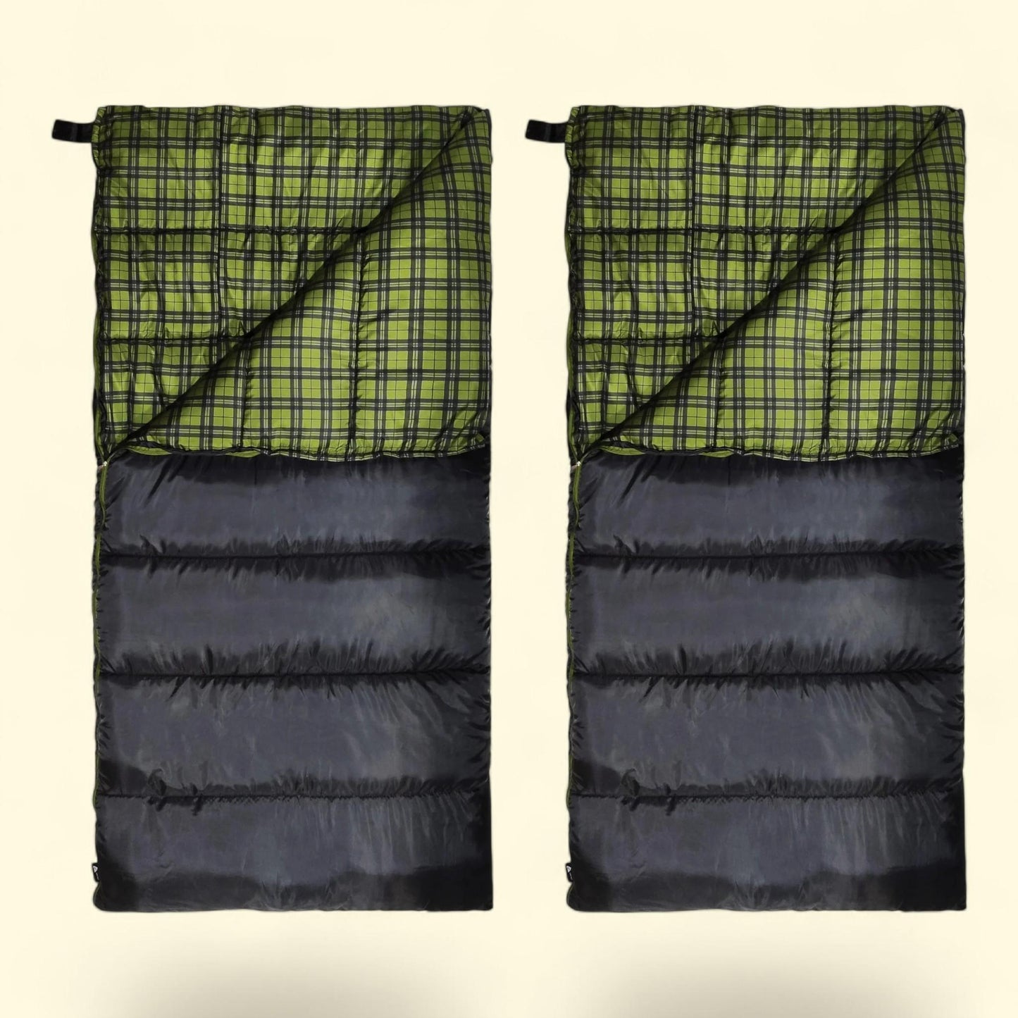 Ozark Trail Oversized Cool Weather Sleeping Bag, 2 pack, Gray, 30F