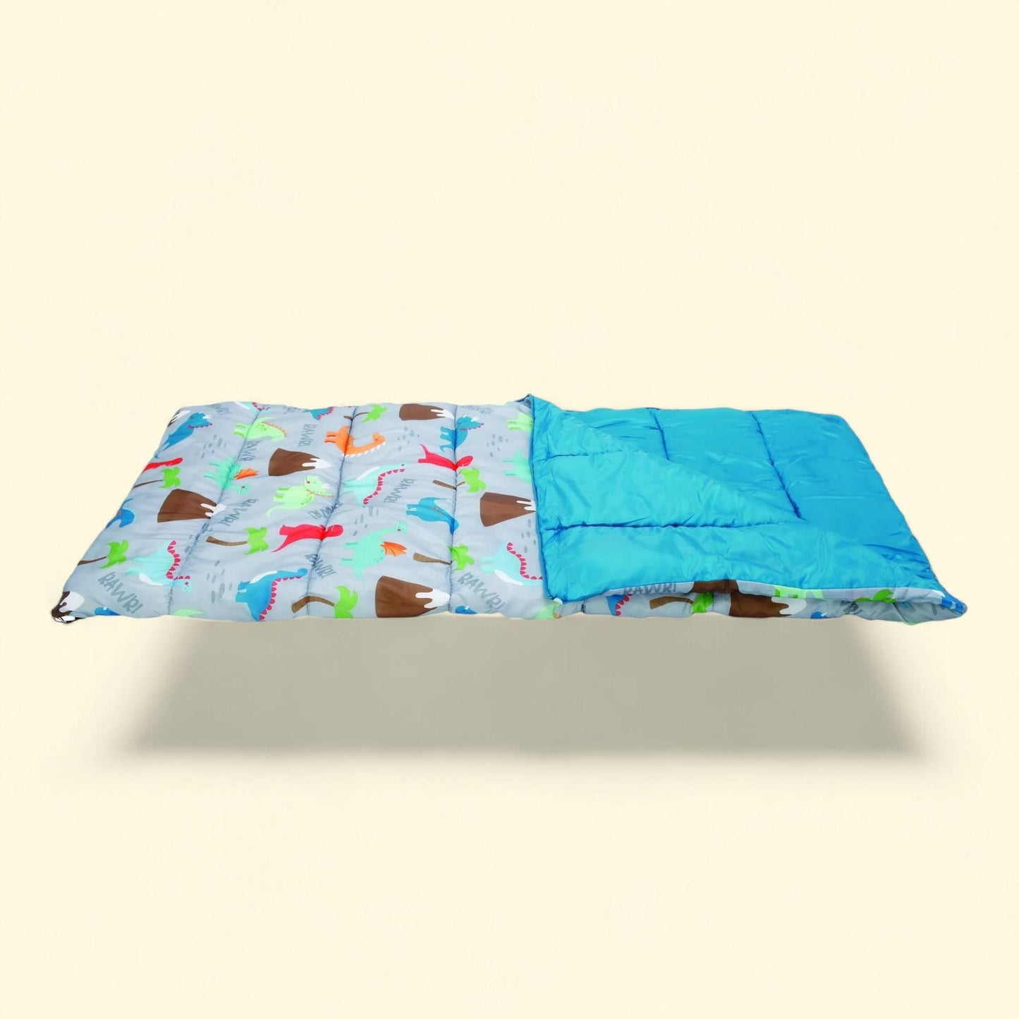 CRCKT Kids Sleeping Bag, 50F, Multi-Color Dino Print