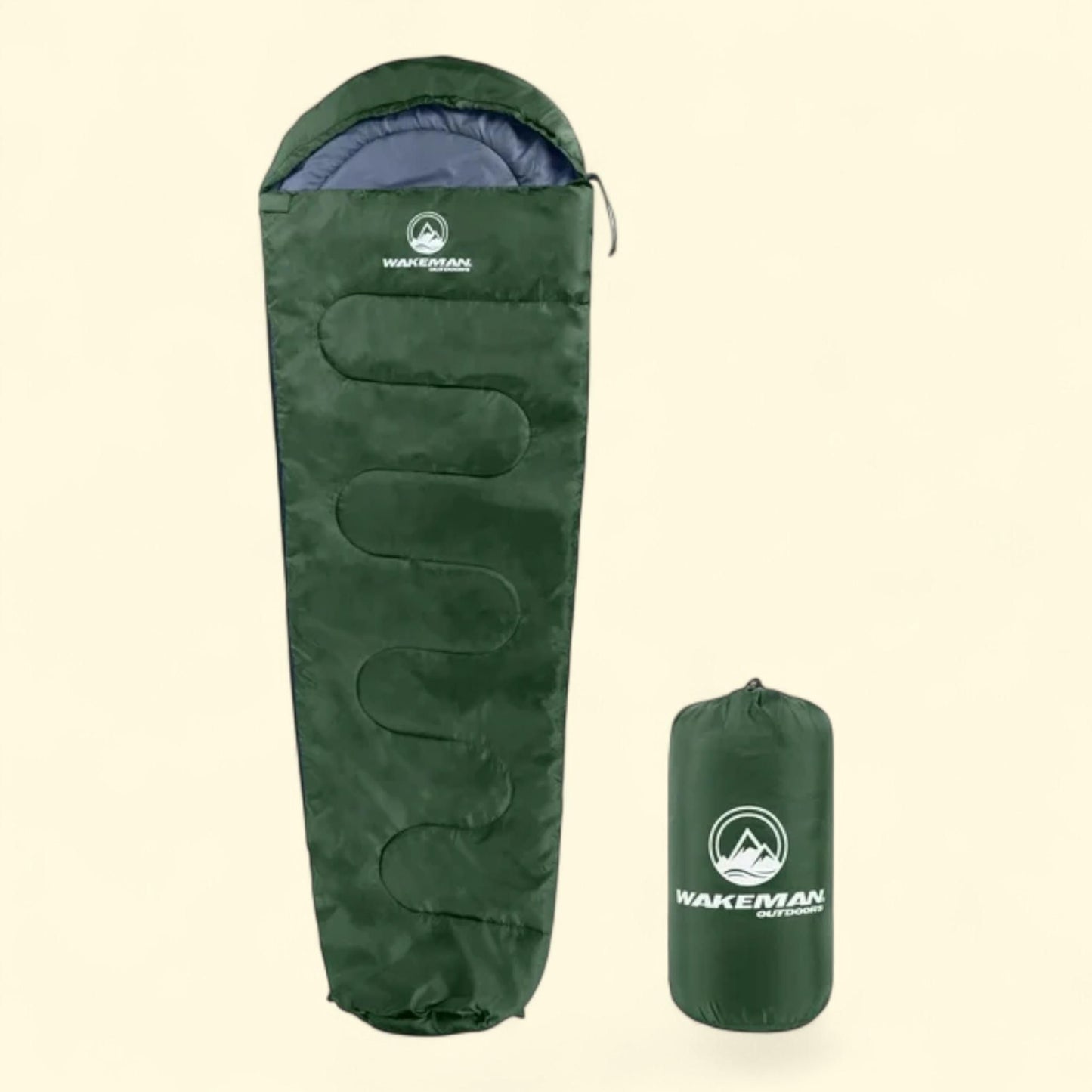 Wakeman Outdoors Mummy Sleeping Bag, 10°F, Green