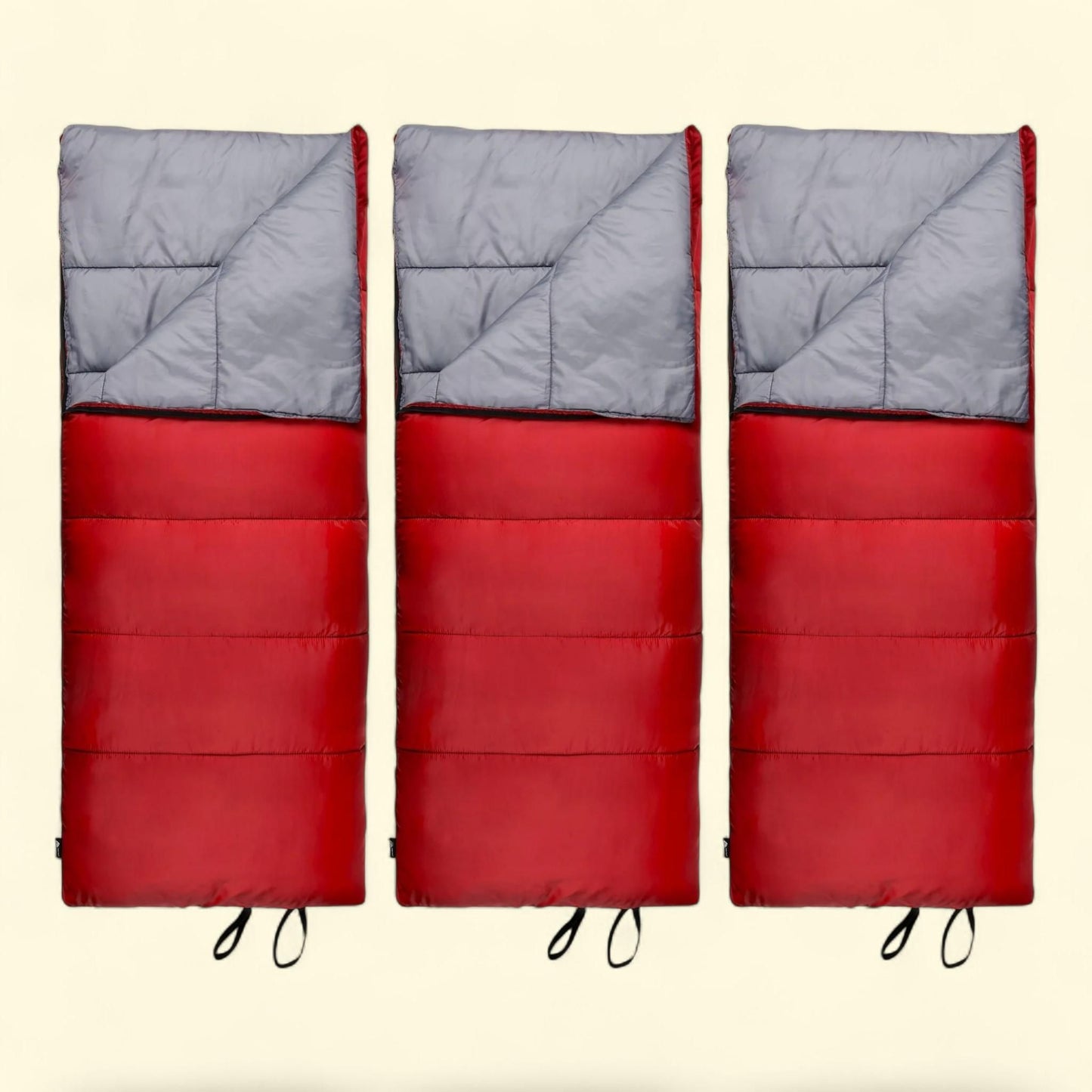 Ozark Trail Sleeping Bag, 3 pack, 50 F, Rectangular