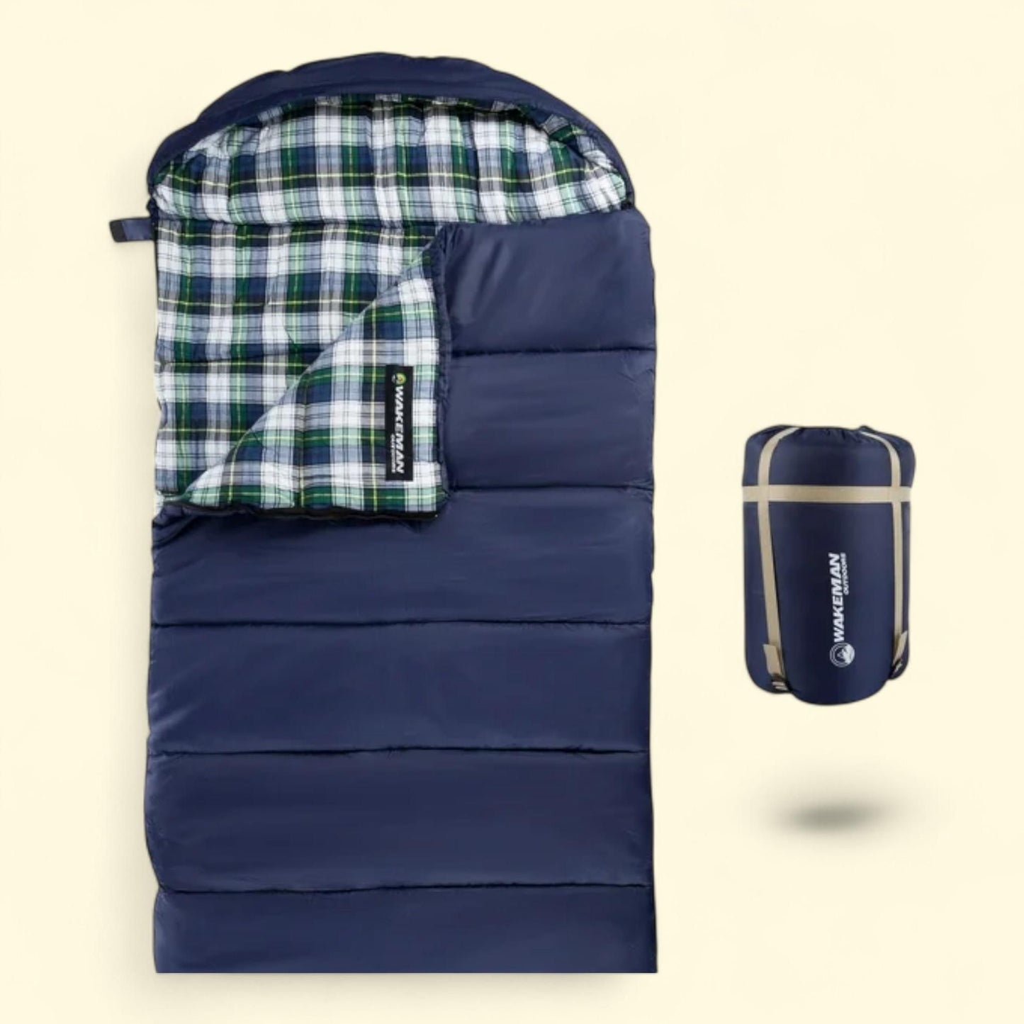 Wakeman Sleeping Bag XL 32F, Compact and Lightweight 3-Season Envel... — authentic US product shipped worldwide by Treatspree