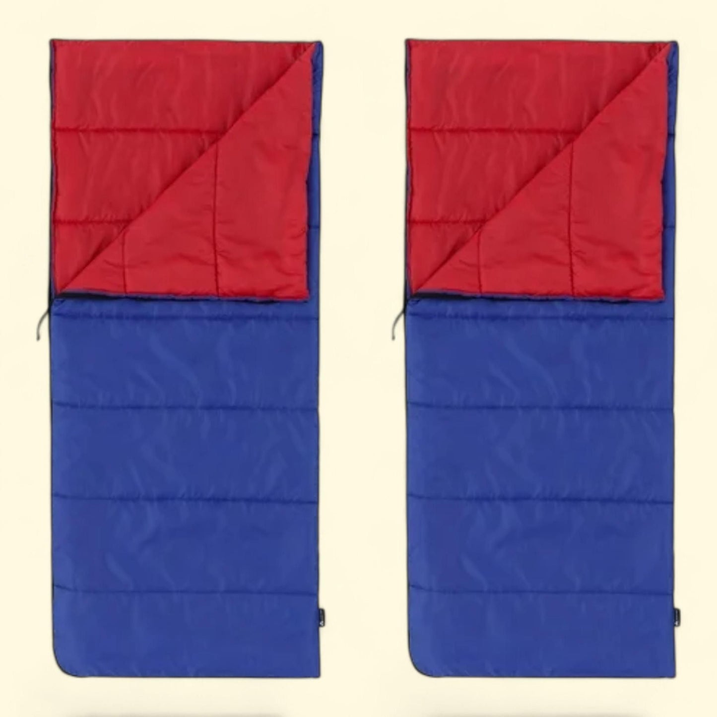 Ozark Trail Youth Sleeping Bag, 2 pack, Blue & Red, 64" x 28"