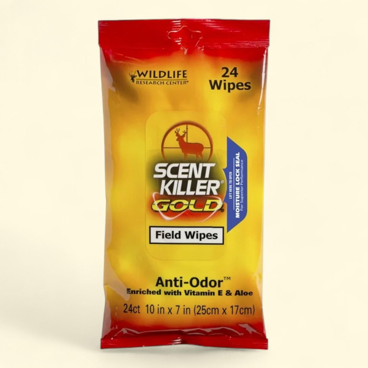 Wildlife Research Center Scent Killer Gold Field Wipes, 24 Pack