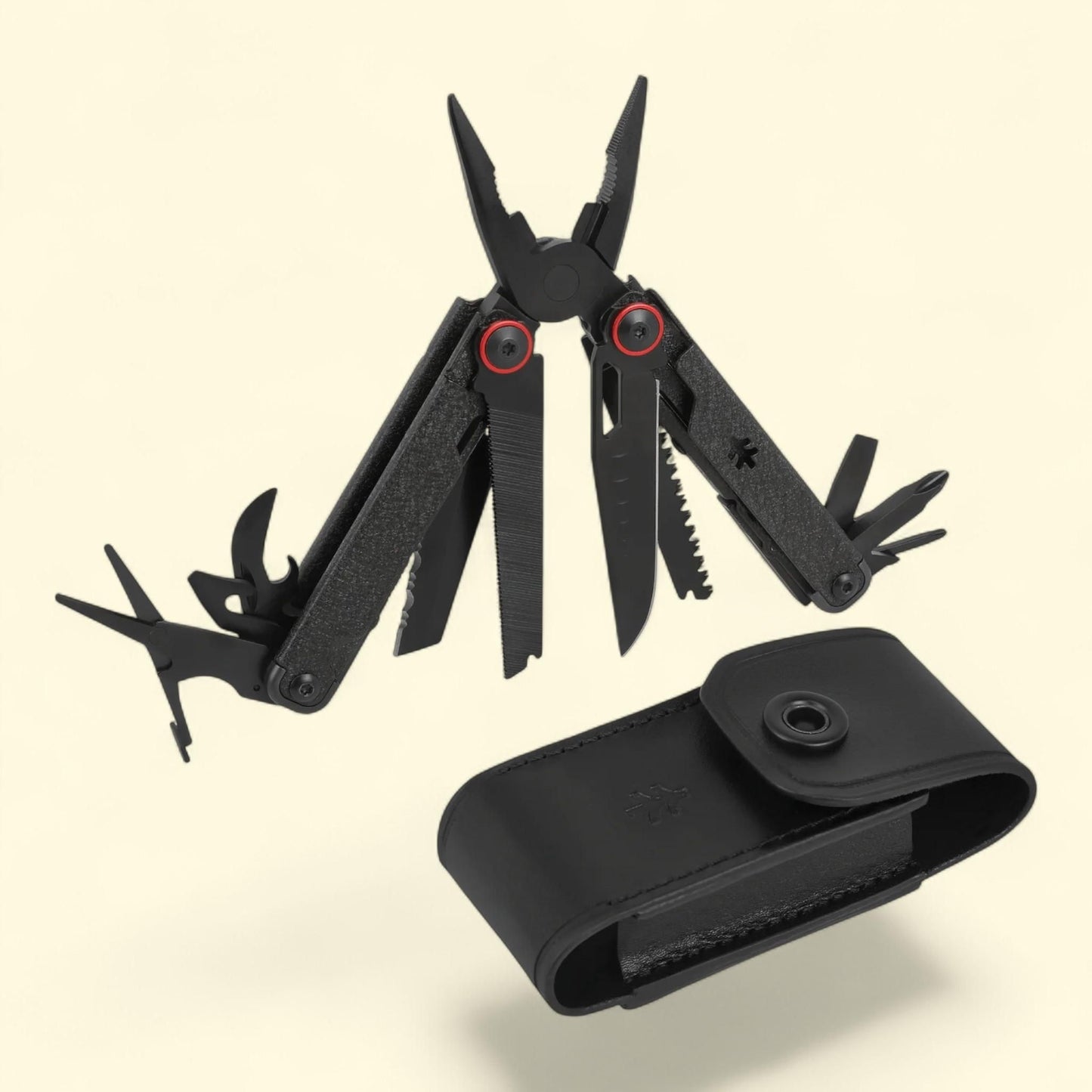 Outil multifonction pliable Swiss Tech Praktisch 17-en-1, matériau : acier Aus-8