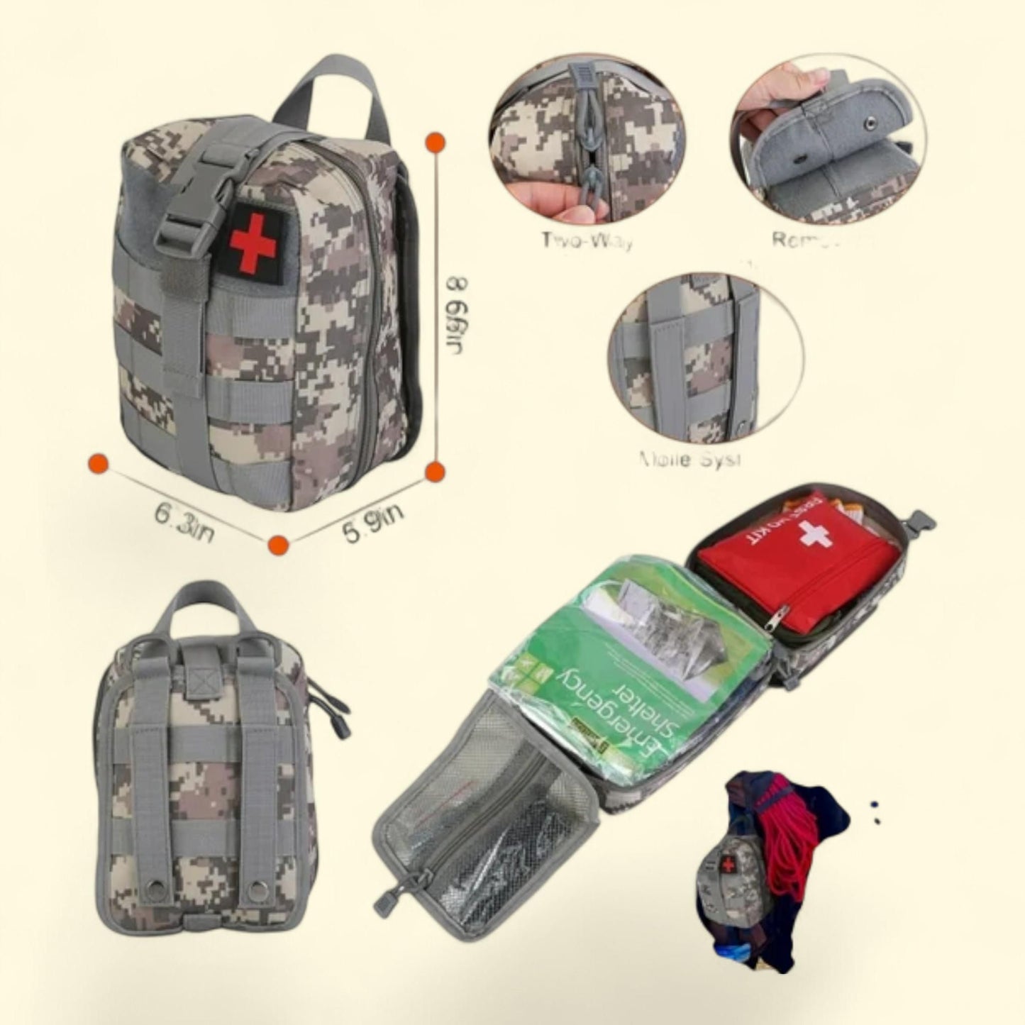 Surviveware Survival Kit, 125 Pieces — authentic US product shipped worldwide by Treatspree
