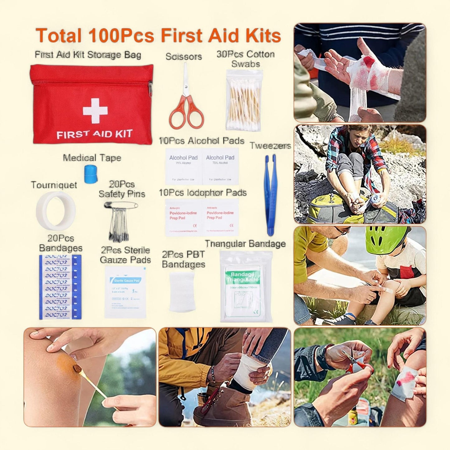 Survival Gear 125 in 1, Gifts for Men, Professional, Tactical Hiking Hunting, Disaster Camping Adventures