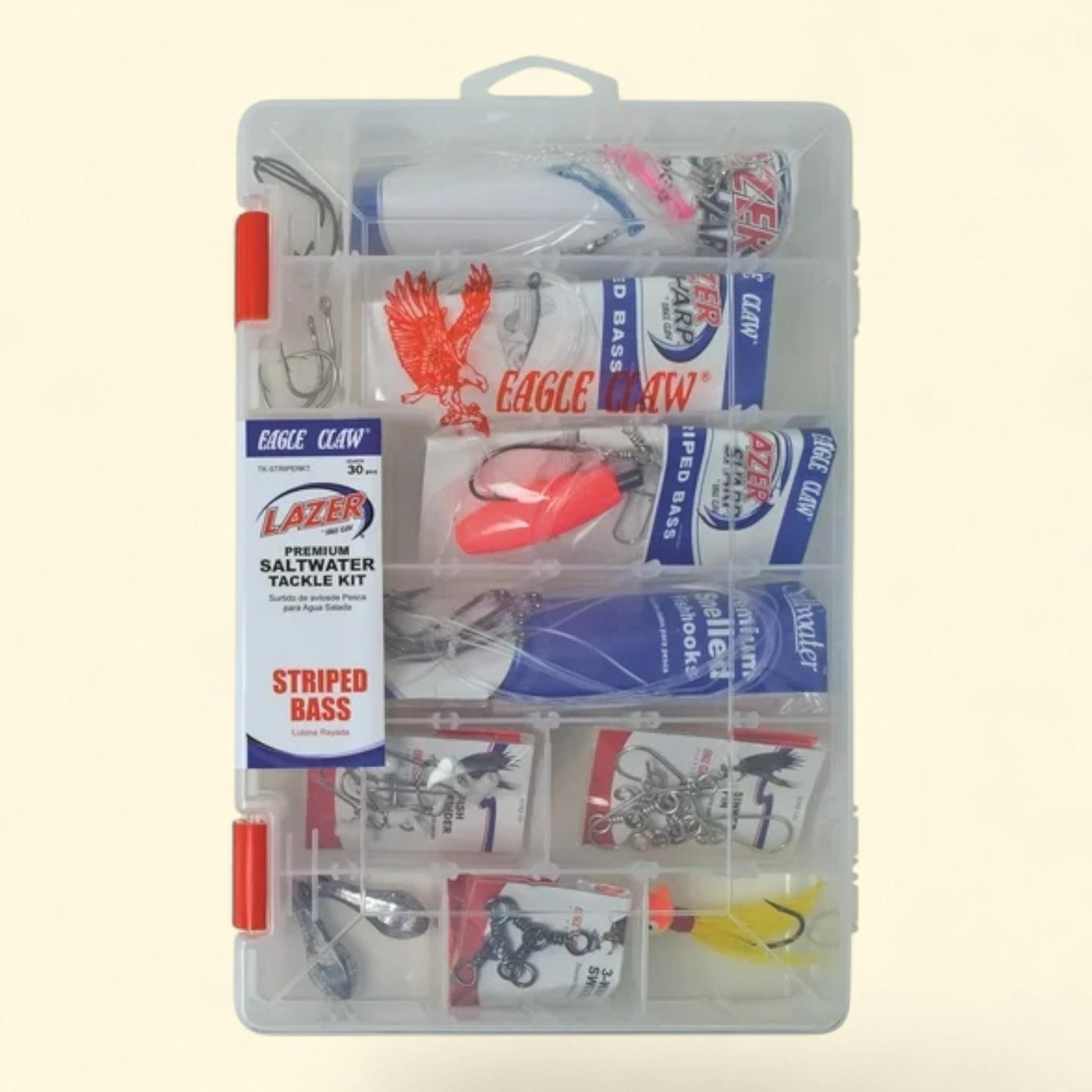 Eagle Claw Striped Bass Tackle Kit, Saltwater, Size