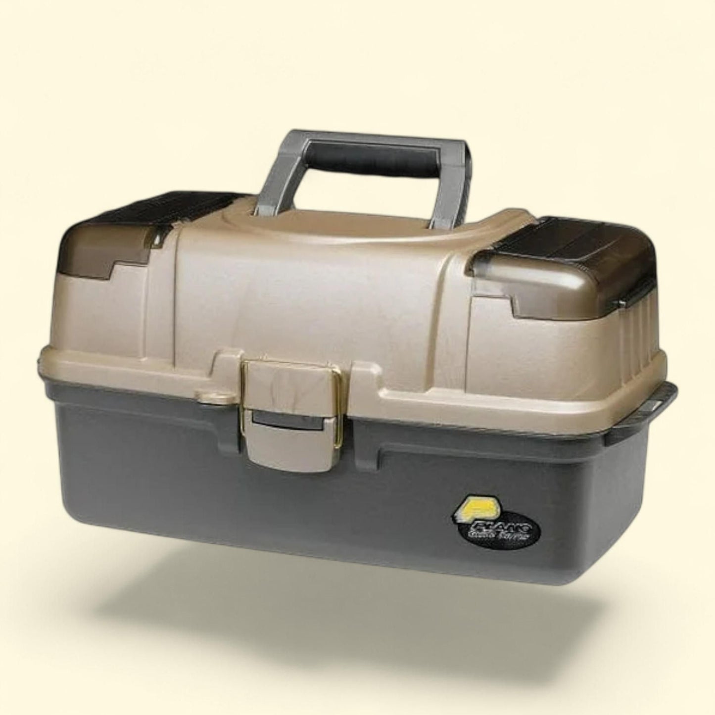 Plano Fishing, Large 3-Tray Tackle Box, Graphite/Sandstone