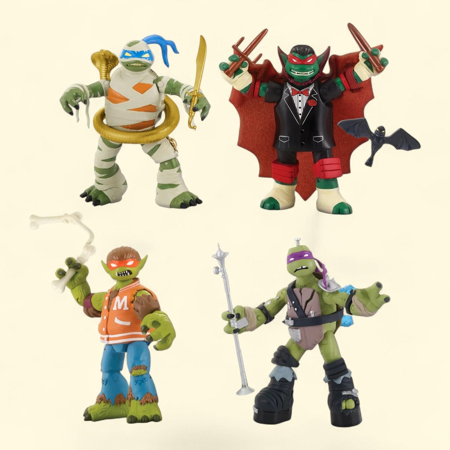 Teenage Mutant Ninja Turtles Monster Mutant Figures 4-Pack, Soft Bundle