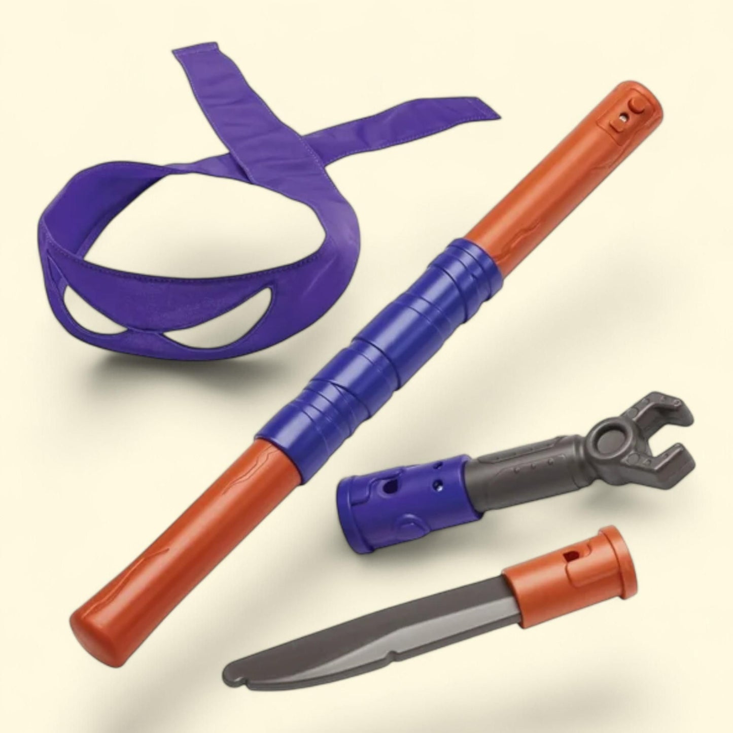 Playmates Toys Tales of Teenage Mutant Ninja Turtles Mutations Build N Battle Donatello Bo Staff Basic Role Play Set, Basic