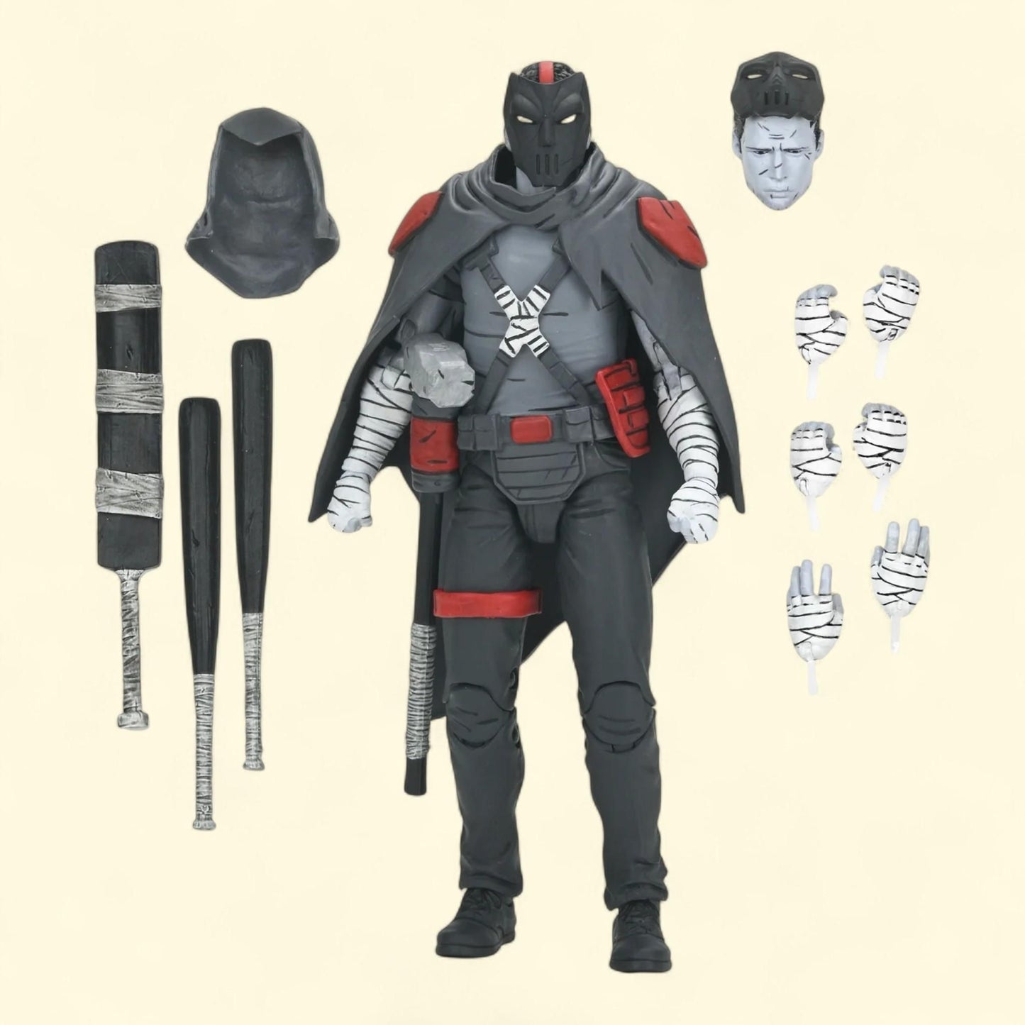 Figurine NECA Teenage Mutant Ninja Turtles : Casey, le dernier ronin et gardien de la nuit, 18 cm