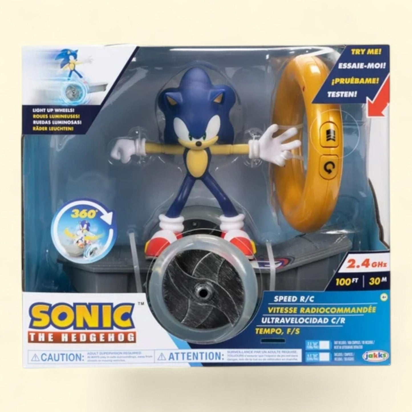 Véhicule radiocommandé Sonic the Hedgehog « Speed Feature », avec figurine amovible de Sonic