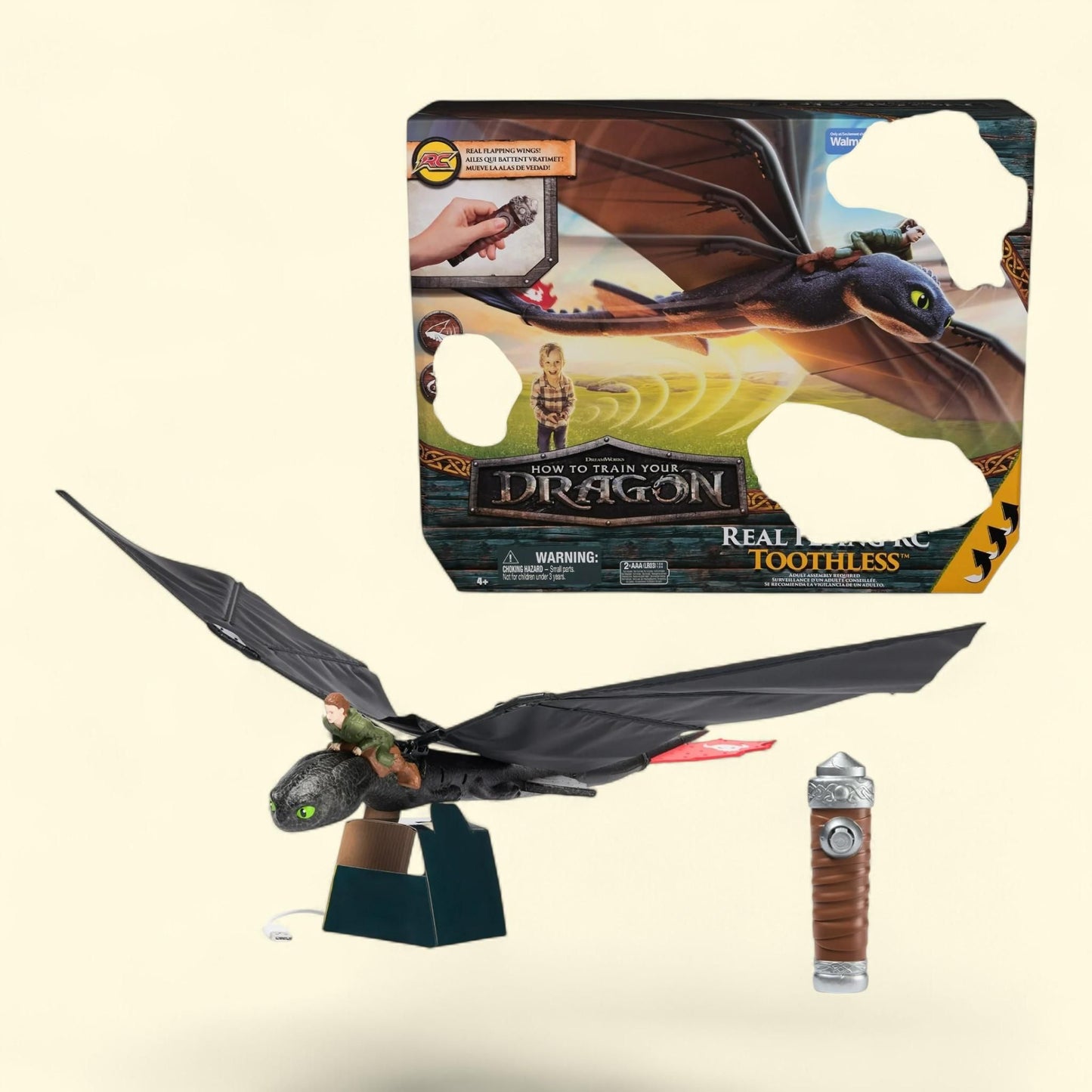 Dreamworks Dragons How to Train Your Dragon Remote Control Flying Toothless Toy, 4-14 years, 30 in