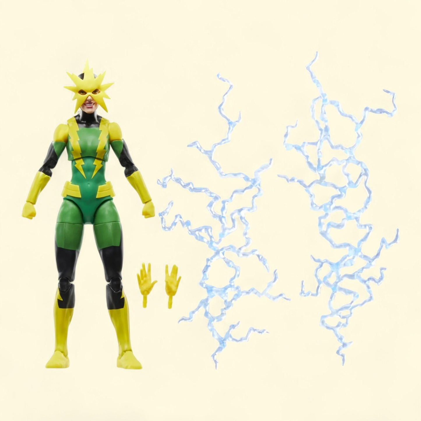 Marvel Legends Series Electro (Francine Frye), Retro Comics Action Figure, Standard Size