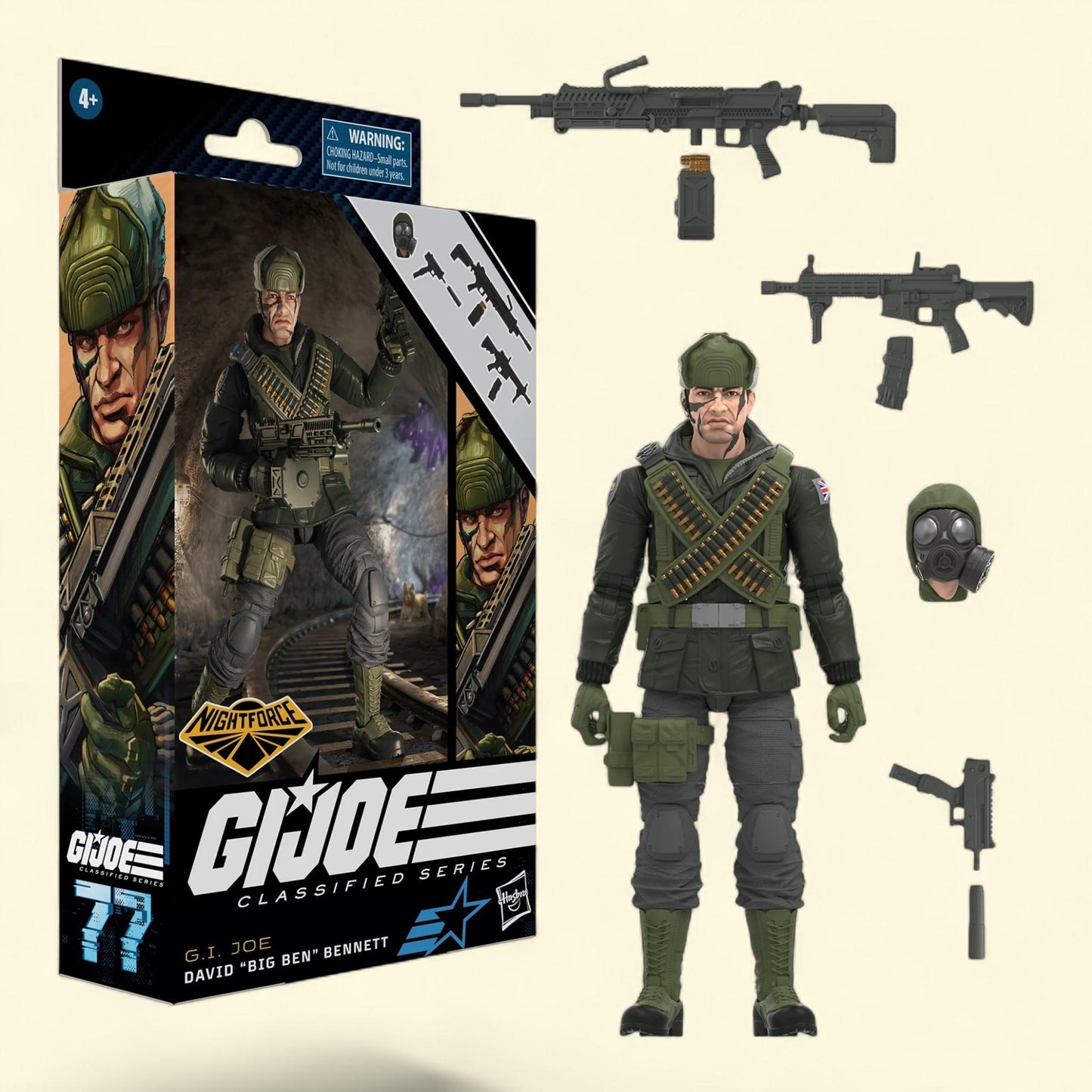 G.I. Joe: Classified Series David "Big Ben" Bennett Action Figure, Kids Toy, Size