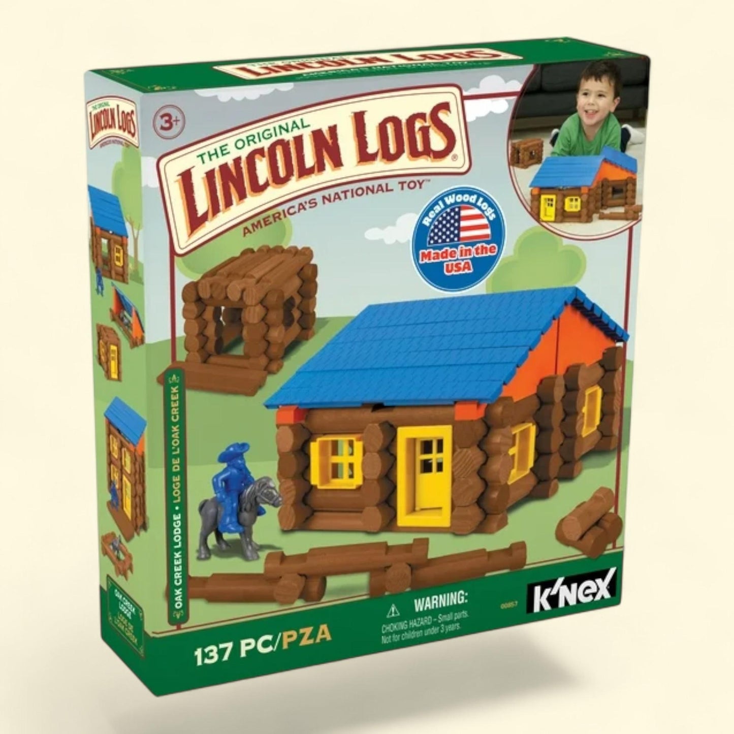 Lincoln Logs - Oak Creek Lodge, 137 Pieces