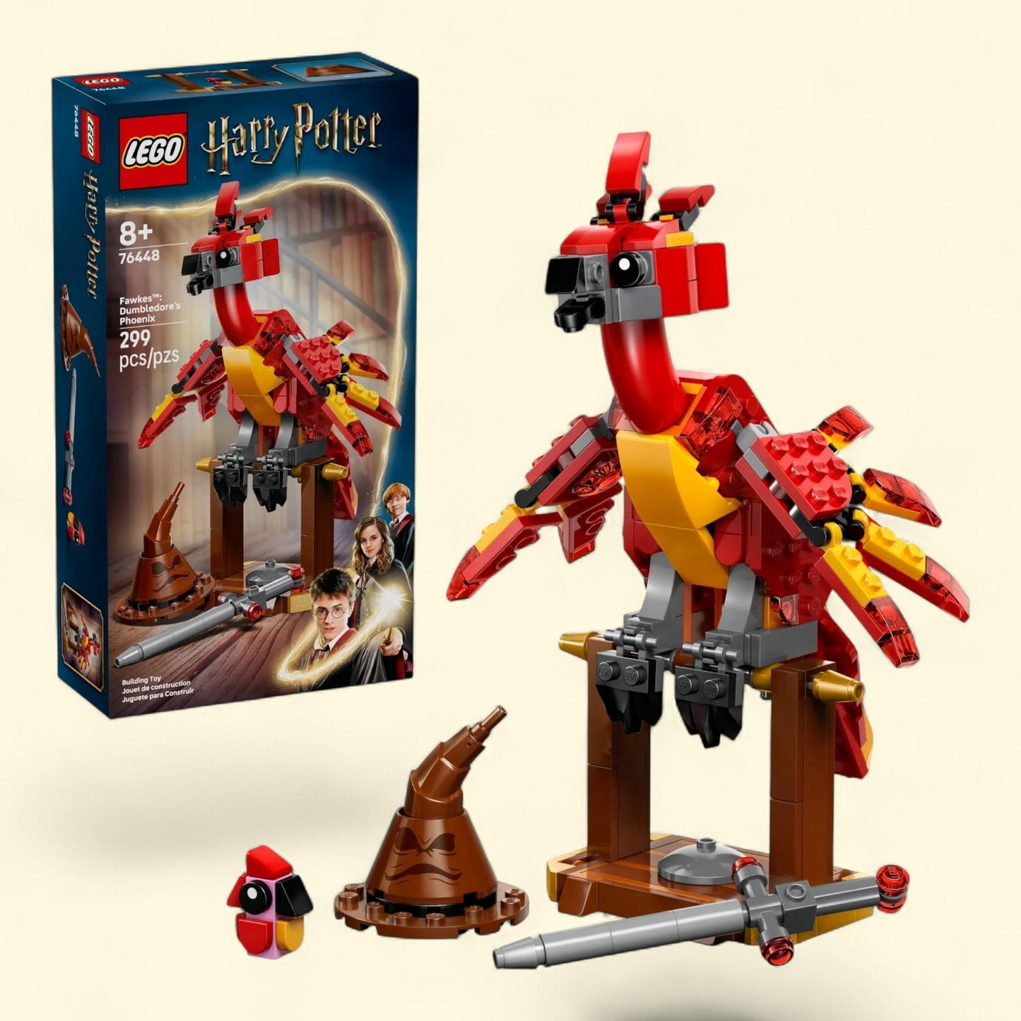 LEGO Harry Potter Fawkes: Dumbledore’s Phoenix Kids Toy, 76448