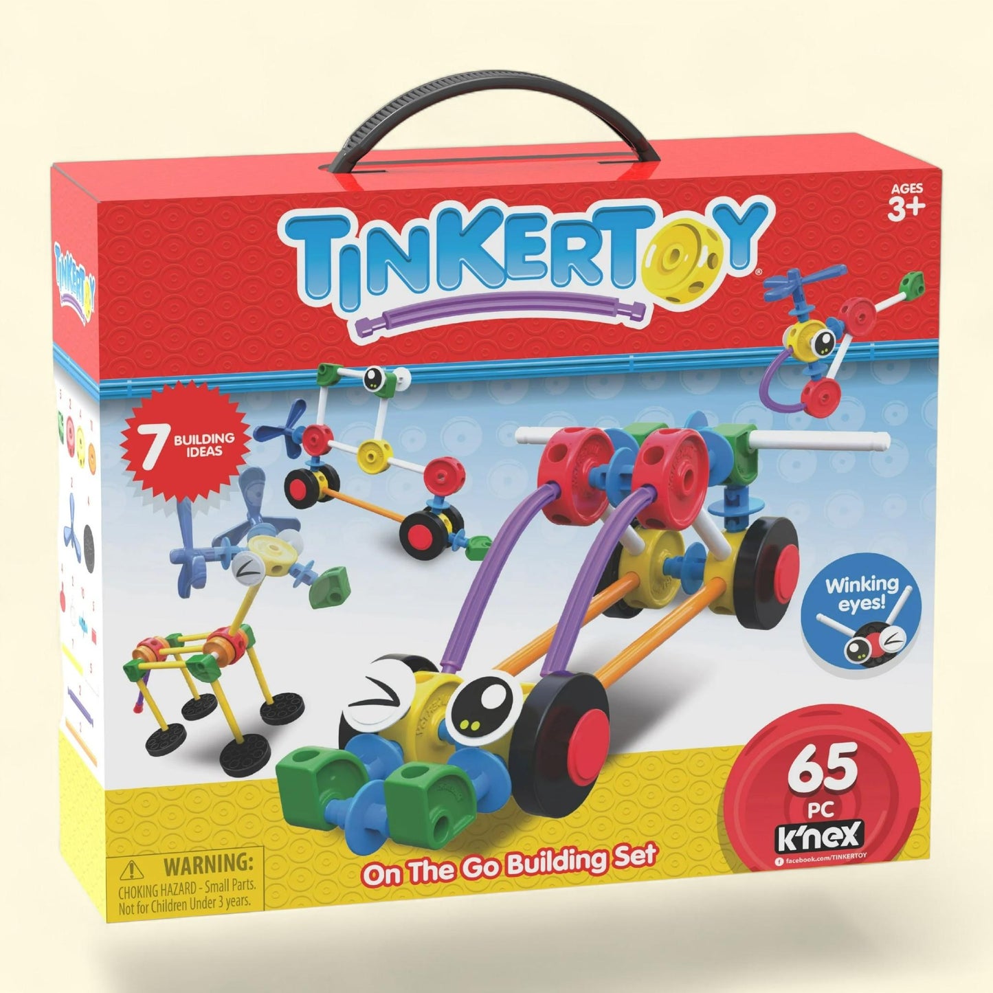 Jeu de construction TINKERTOY, 65 pièces