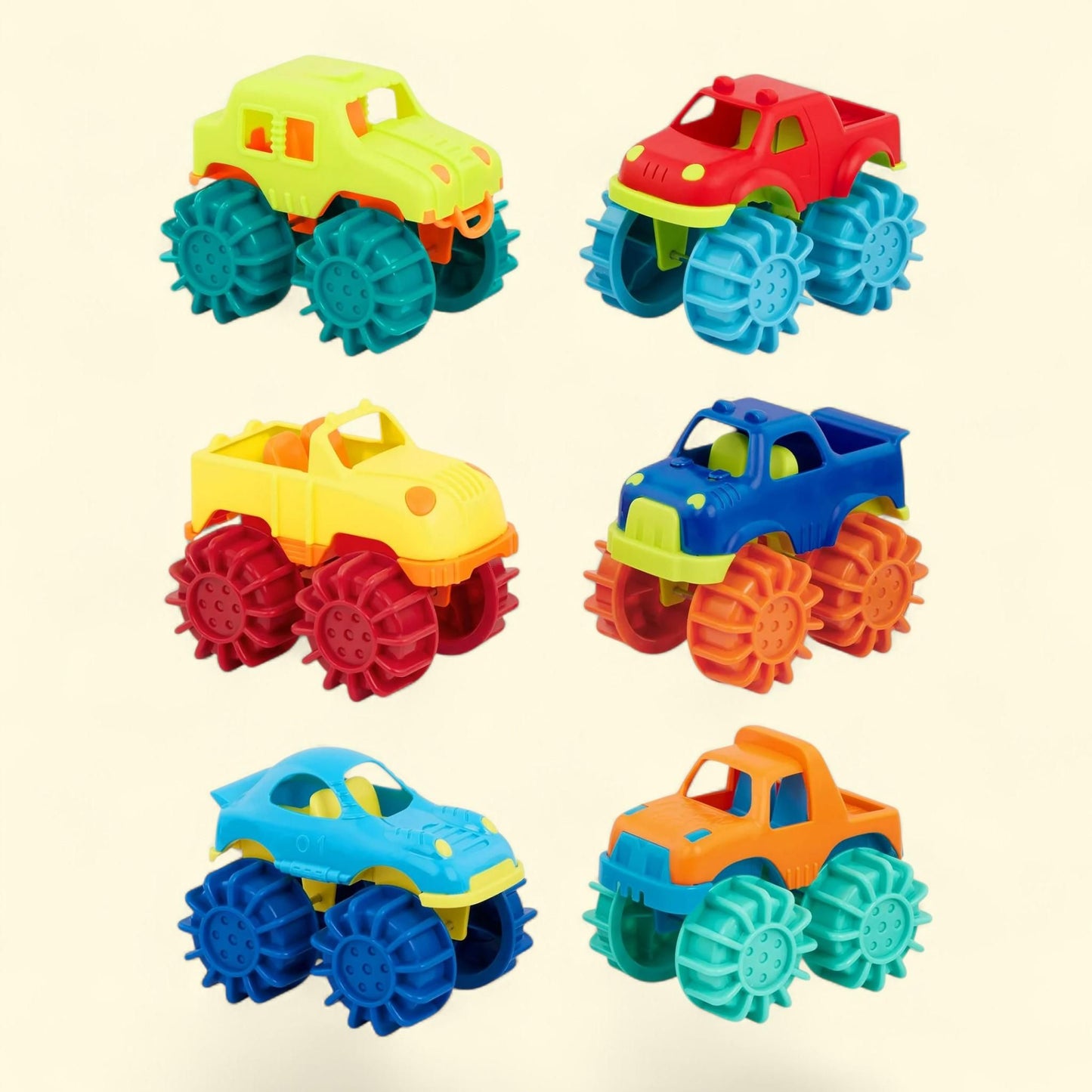 Battat Mini Monster Trucks, 6 Pack
