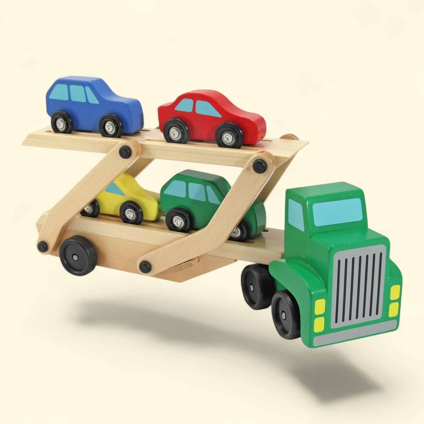 Melissa & Doug Car Carrier Truck and Cars Wooden Toy Set, 1 Truck a... — authentic US product shipped worldwide by Treatspree