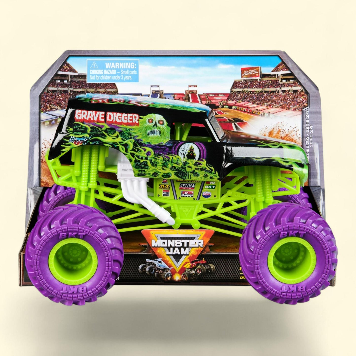 Monster Jam, Official Grave Digger Monster Truck, Die-Cast Vehicle, 1:64 Scale, Kids Toys for Boys Ages 3 and up