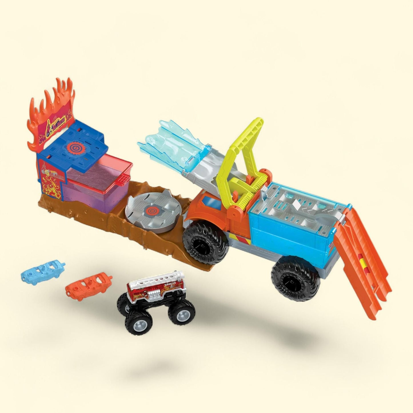 Hot Wheels Monster Trucks Arena Smashers Color Shifters 5-Alarm Res... — authentic US product shipped worldwide by Treatspree
