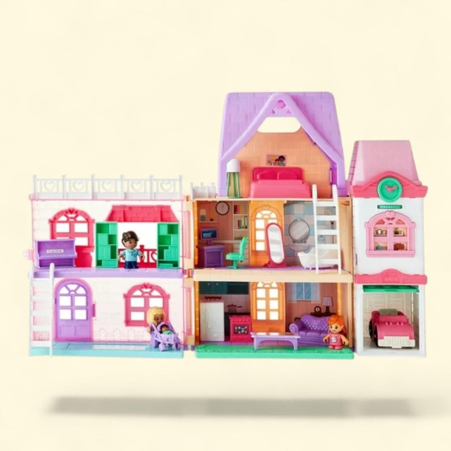 Kid Connection Doll House Play Set, 28 Pieces
