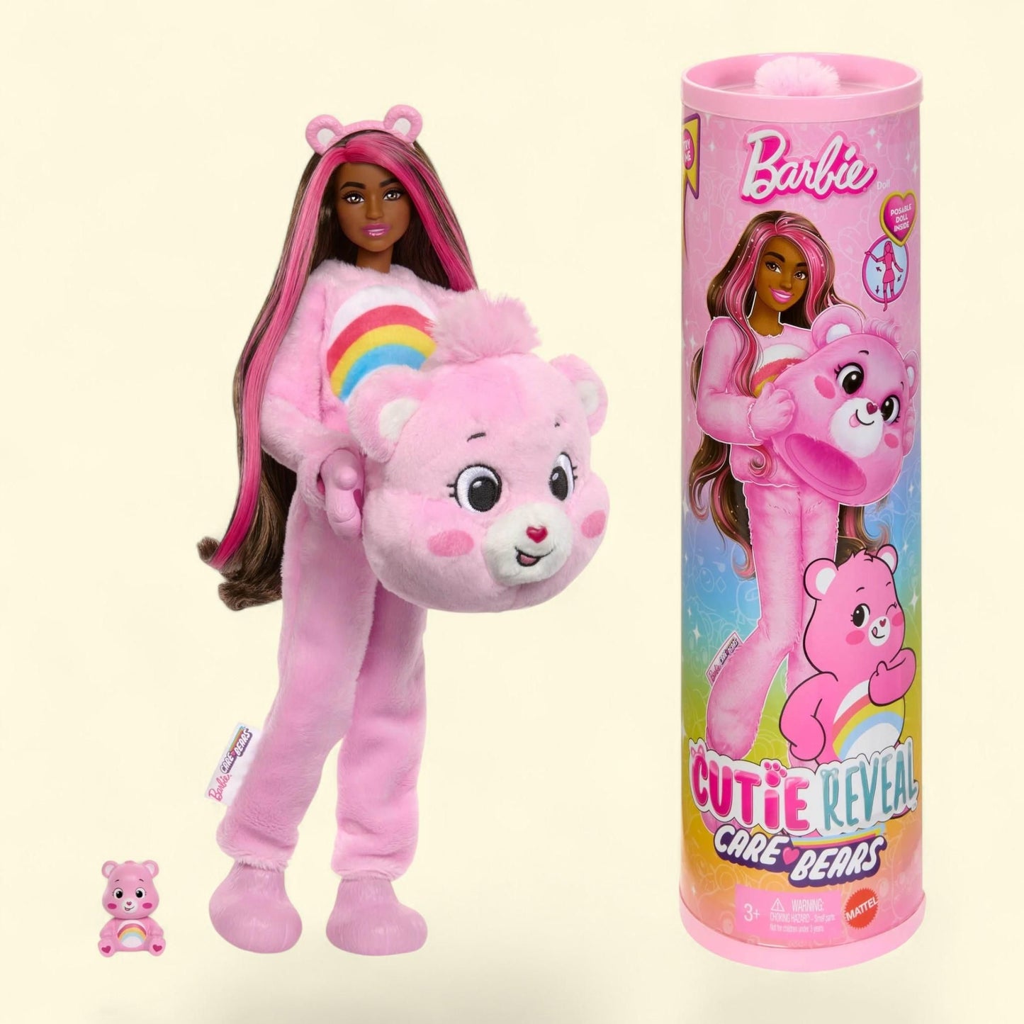 Barbie Cutie Reveal Care Bears Series Doll & Accessories, 10 Surprises