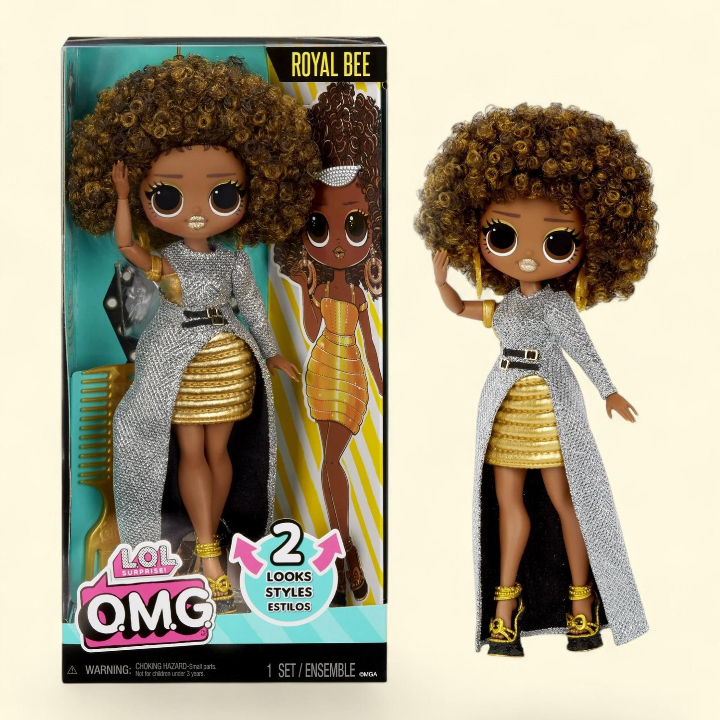 LOL Surprise OMG Royal Bee Fashion Doll, Ages 4+