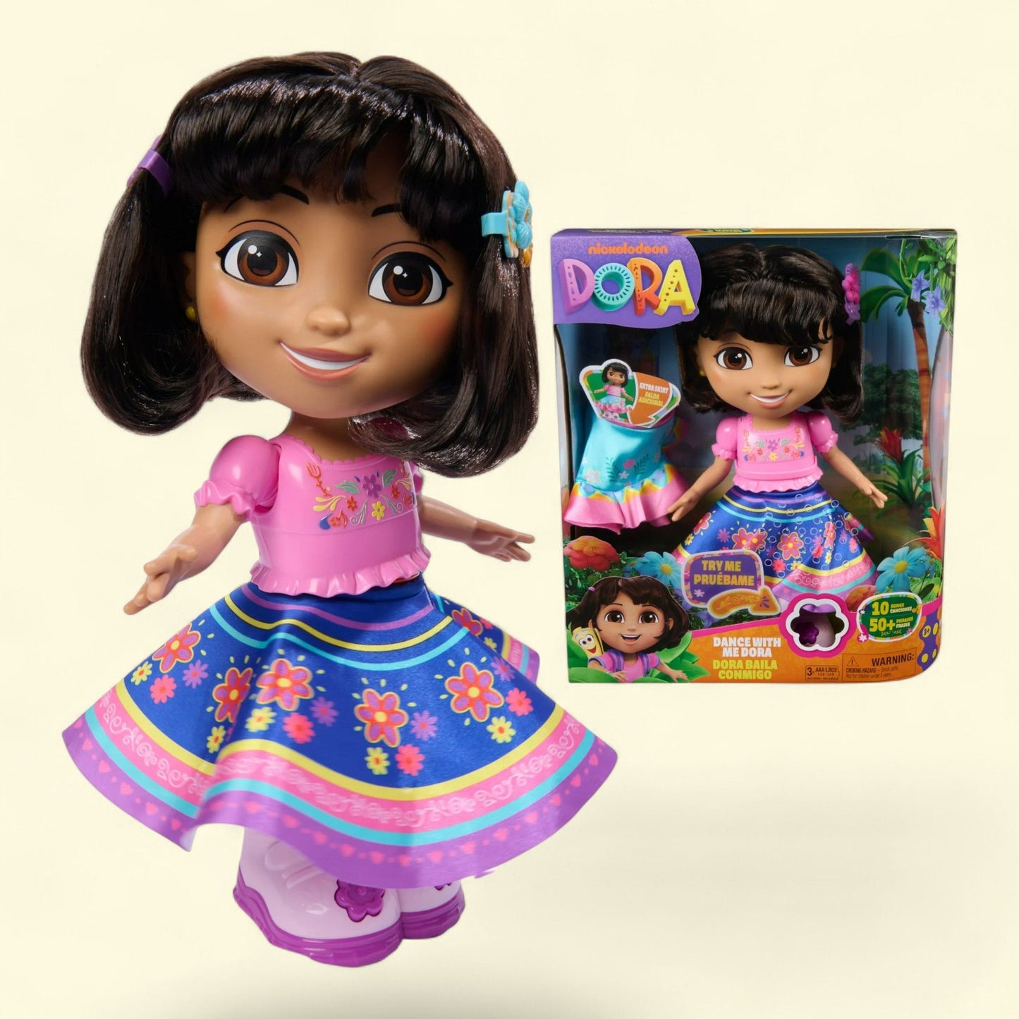 Dora, Dance with Me Dora, Interactive Dancing Doll, Kids 3+