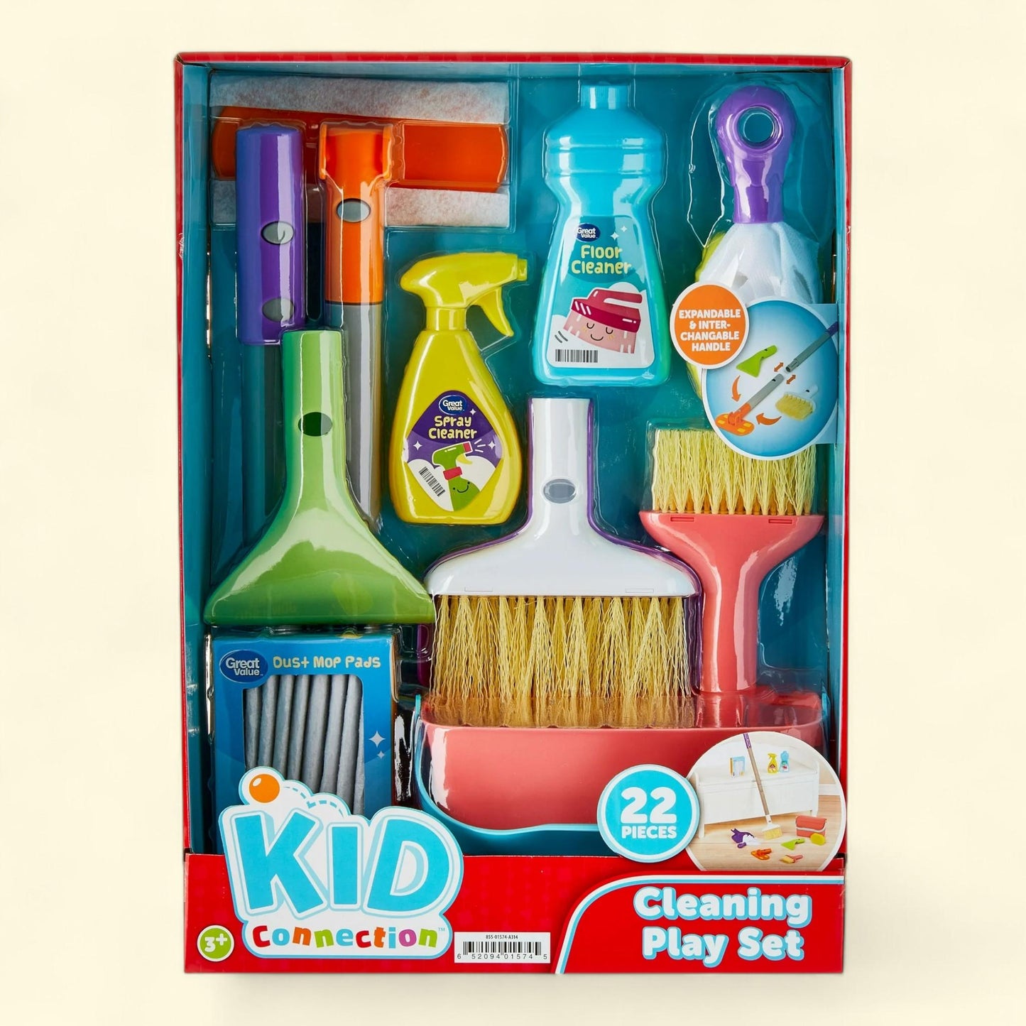 Kid Connection Cleaning Play Set, 22 Pieces