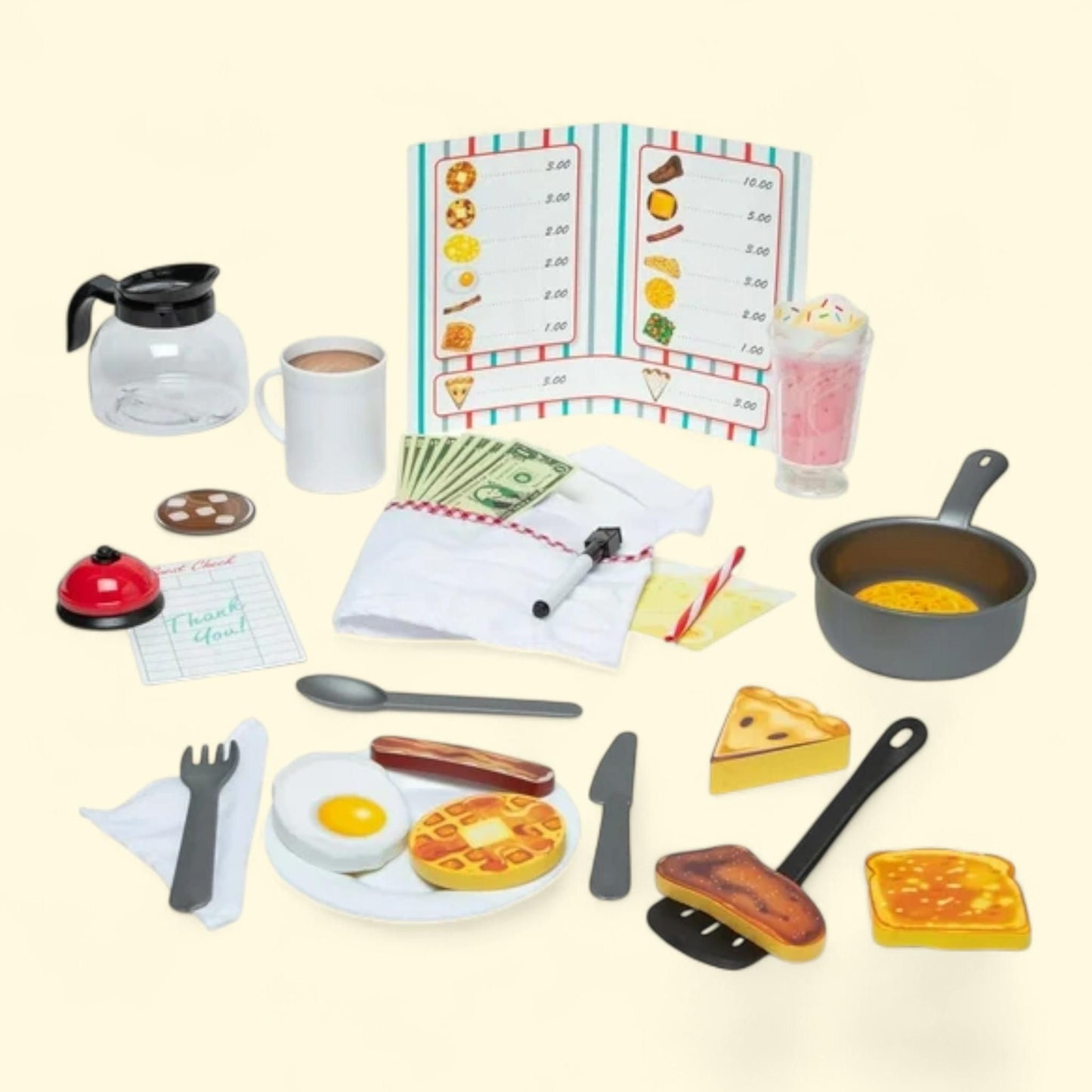 Melissa & Doug Star Diner Restaurant Play Set, 41 pcs