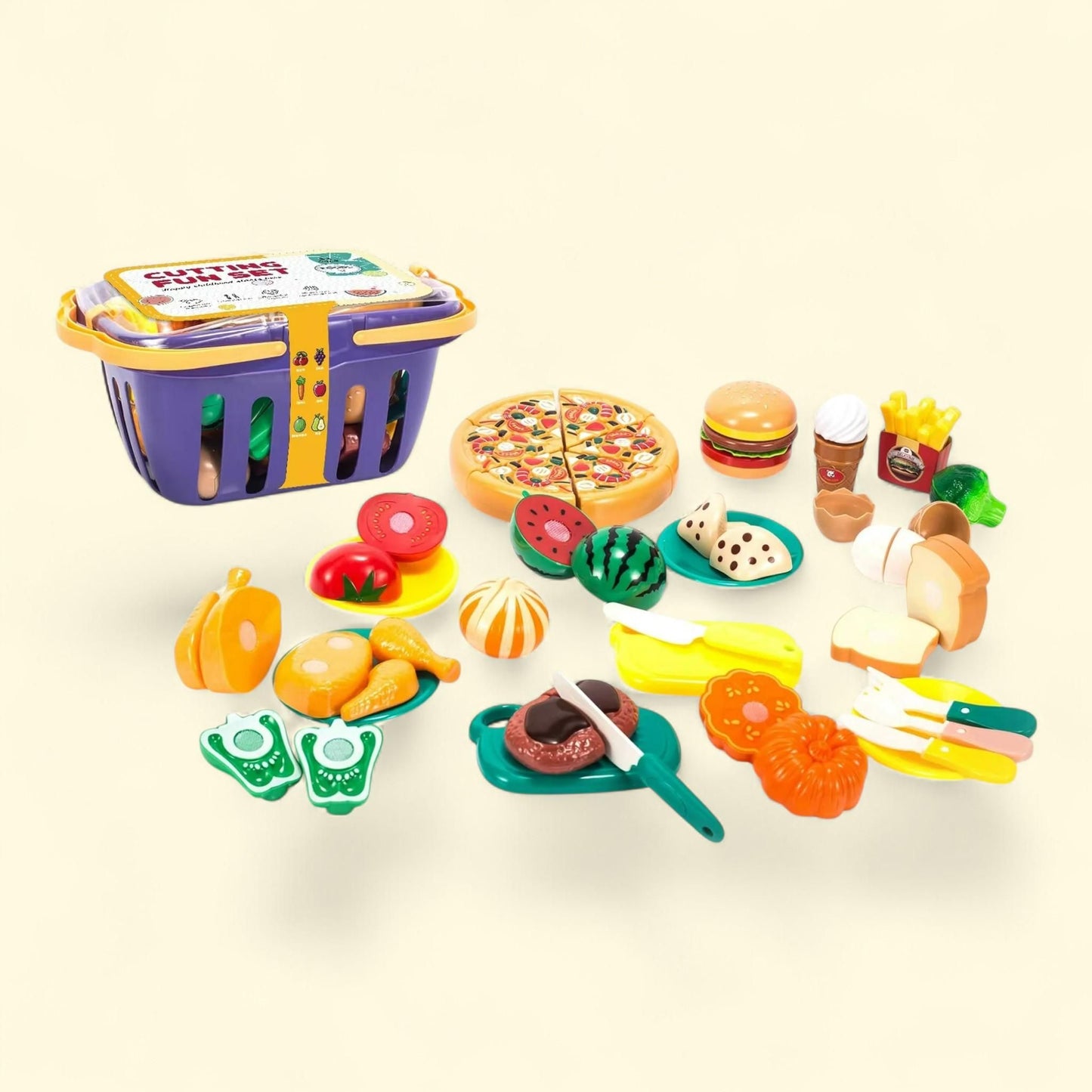 Brand Product, Size: Cutting Food Play Set, 26 Pieces