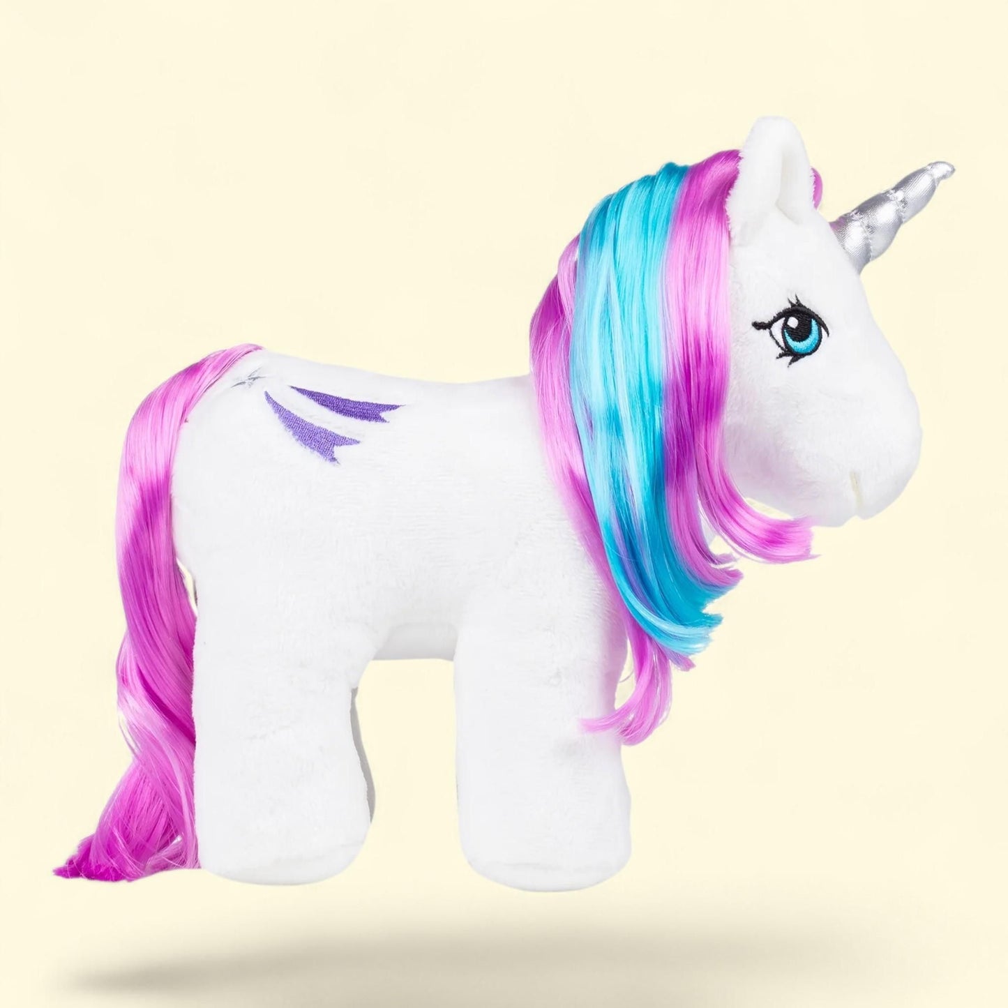 My Little Pony Glory Retro Unicorn Plush, Soft White Stuffed Animal, Ages 4 and Up
