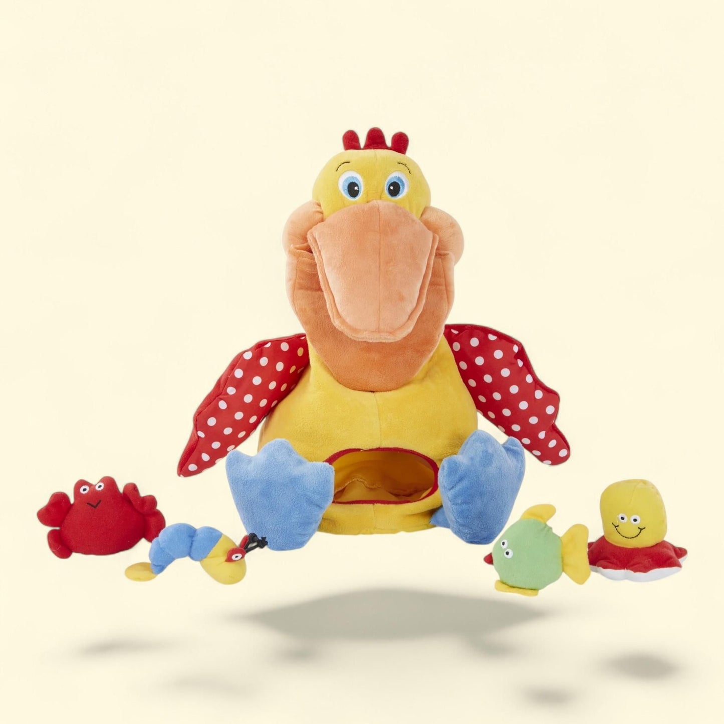 Melissa & Doug Hungry Pelican Soft Baby Toy, K's Kids, Educational, 5.25 in