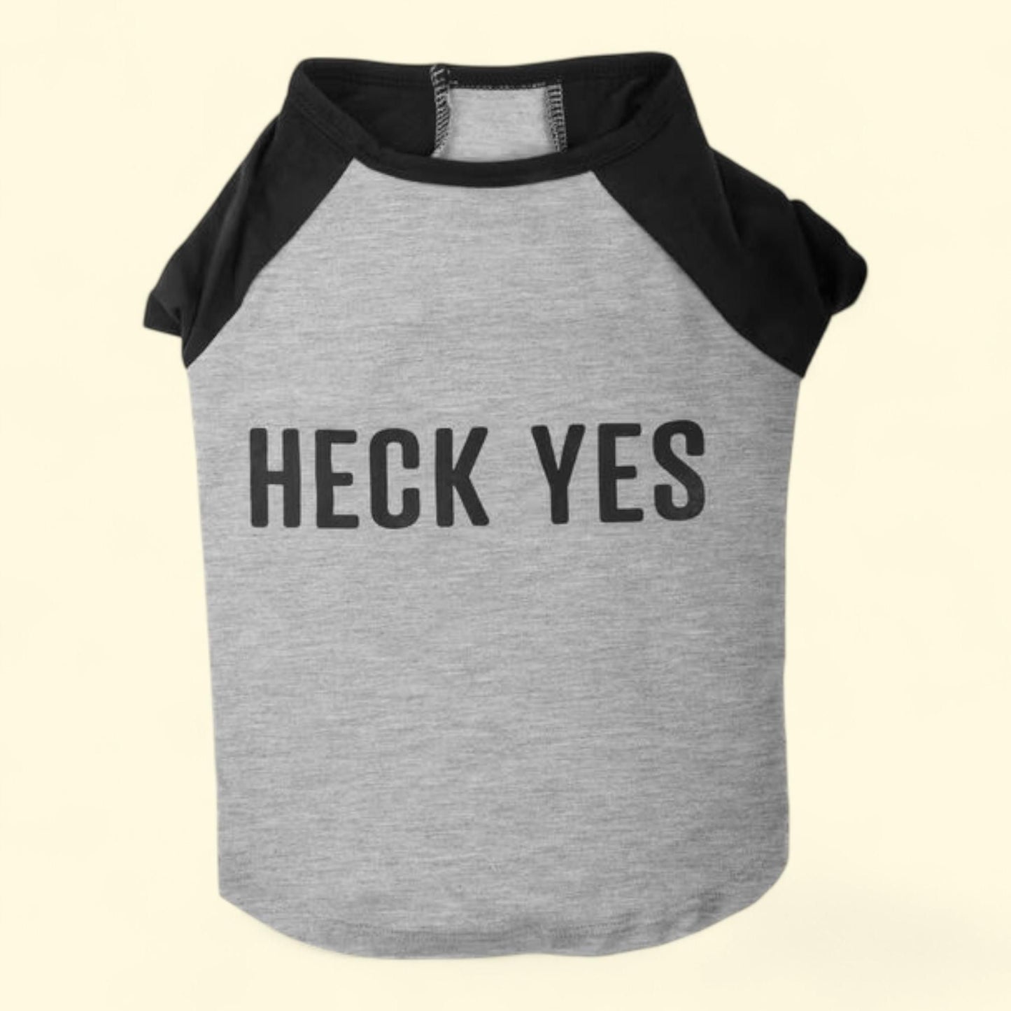 Vibrant Life Heck Yes Raglan Pull over Tee Shirt for Dogs, Medium — authentic US product shipped worldwide by Treatspree