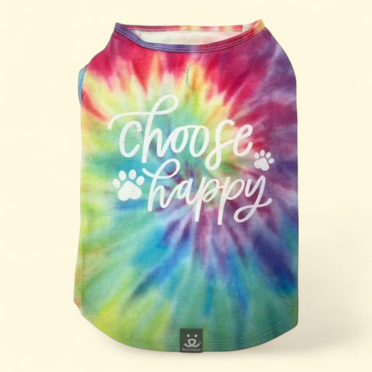Best Friends Dog T-Shirt, Choose Happy, (M)
